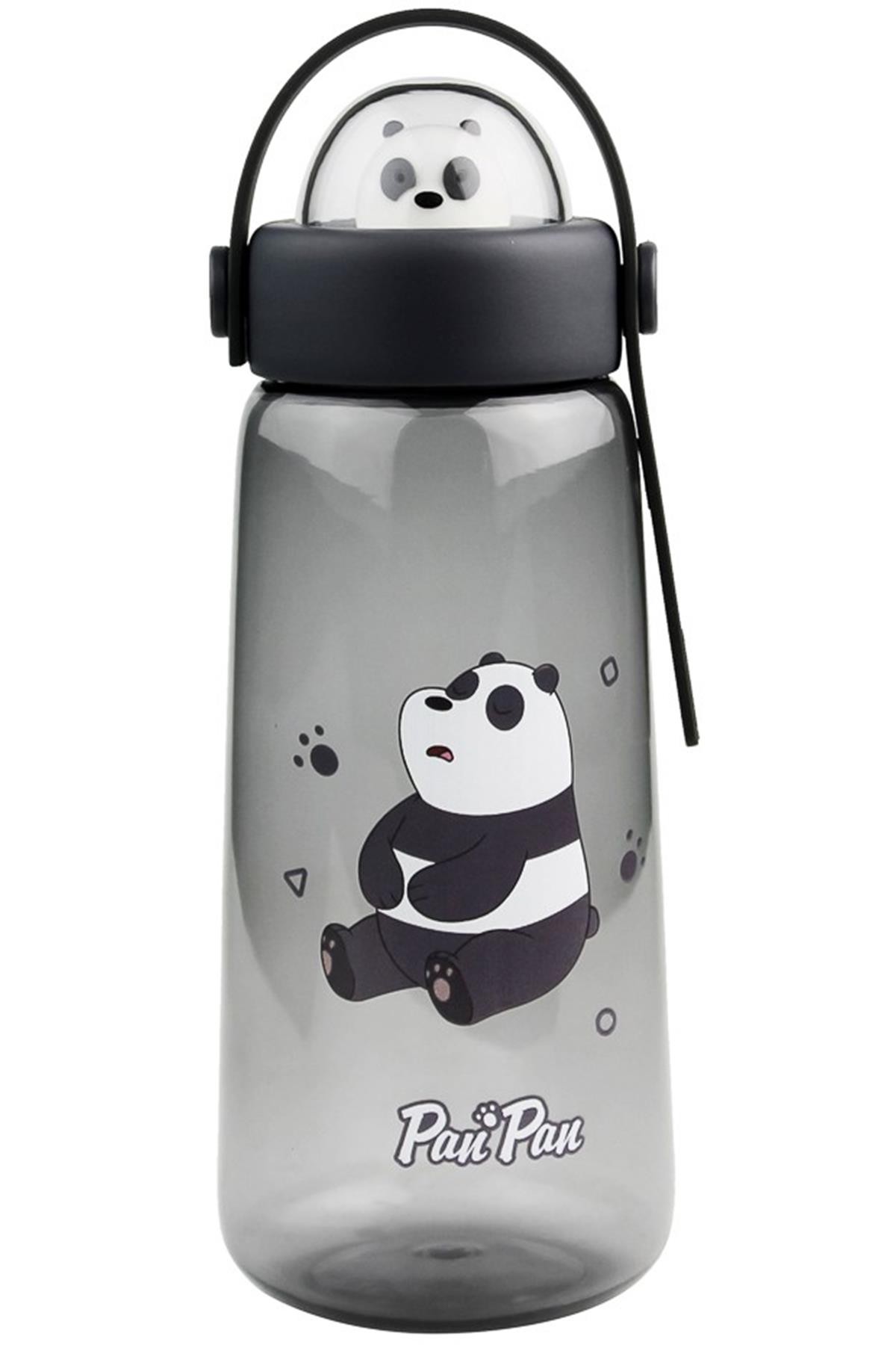 We Bare Bears Lisanslı Sevimli Panda Su Şişesi (600Ml)