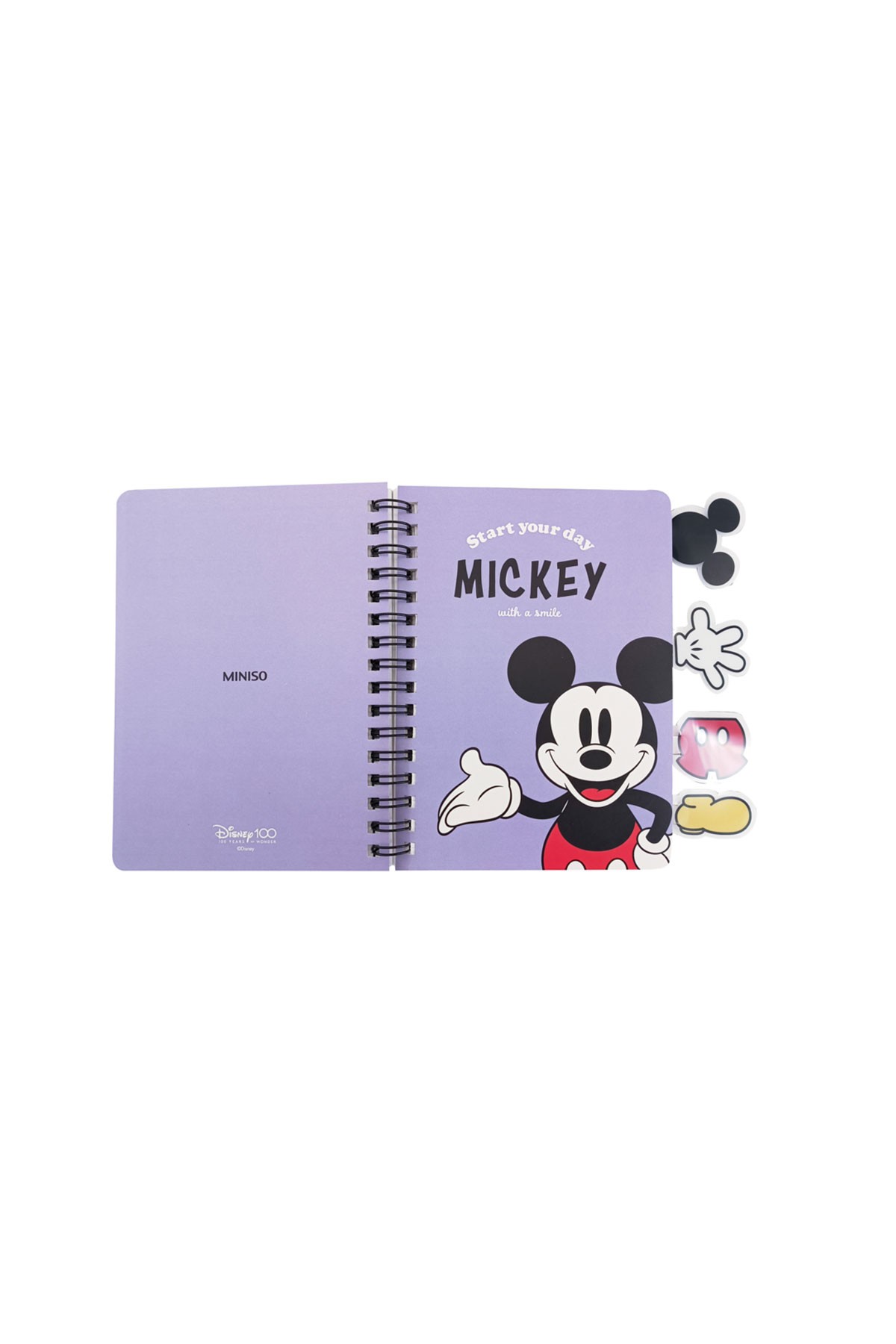 Disney 100.Yıl Lisanslı A6 Ayraçlı Telli Defter (64 Yaprak)