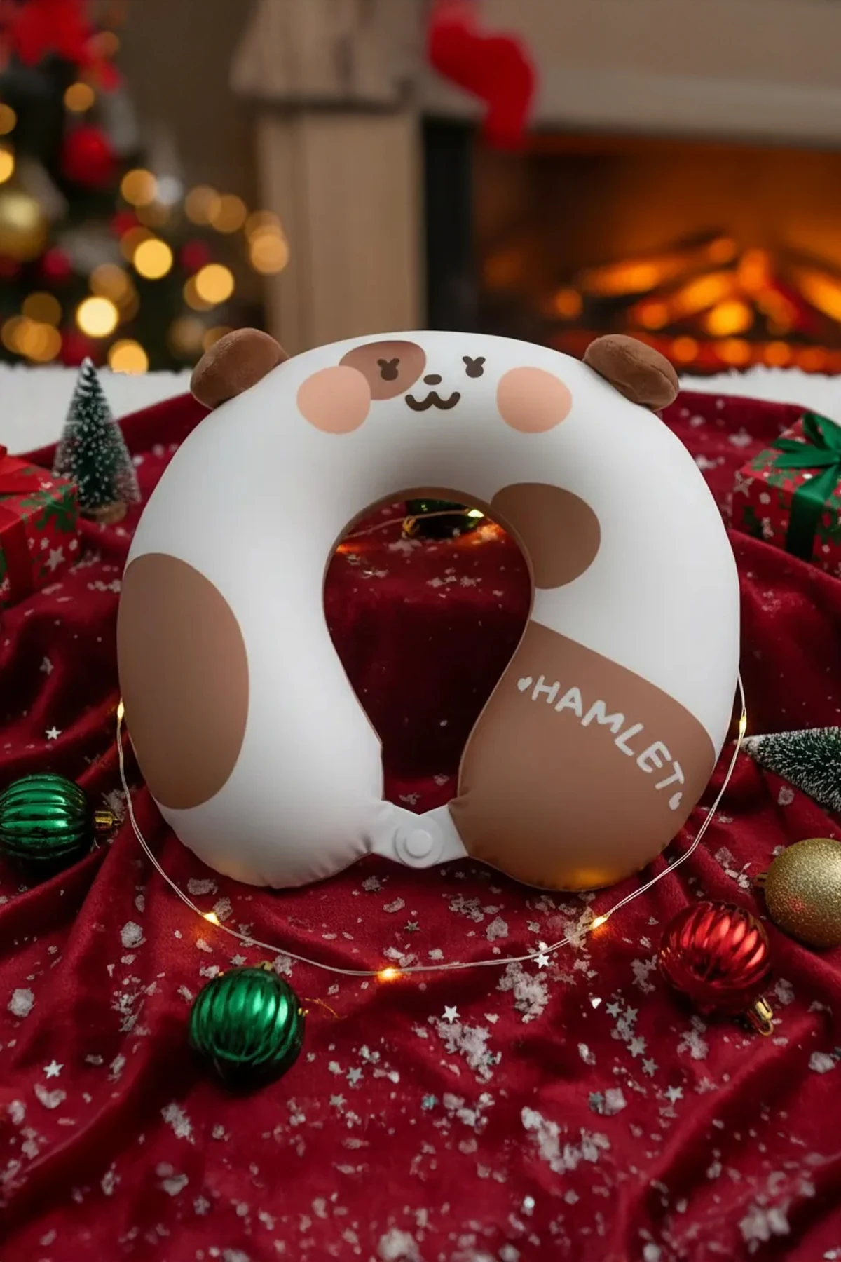 Mini Pals Serisi Hafızalı Köpük Boyun Yastığı (Hamlet Hamster)