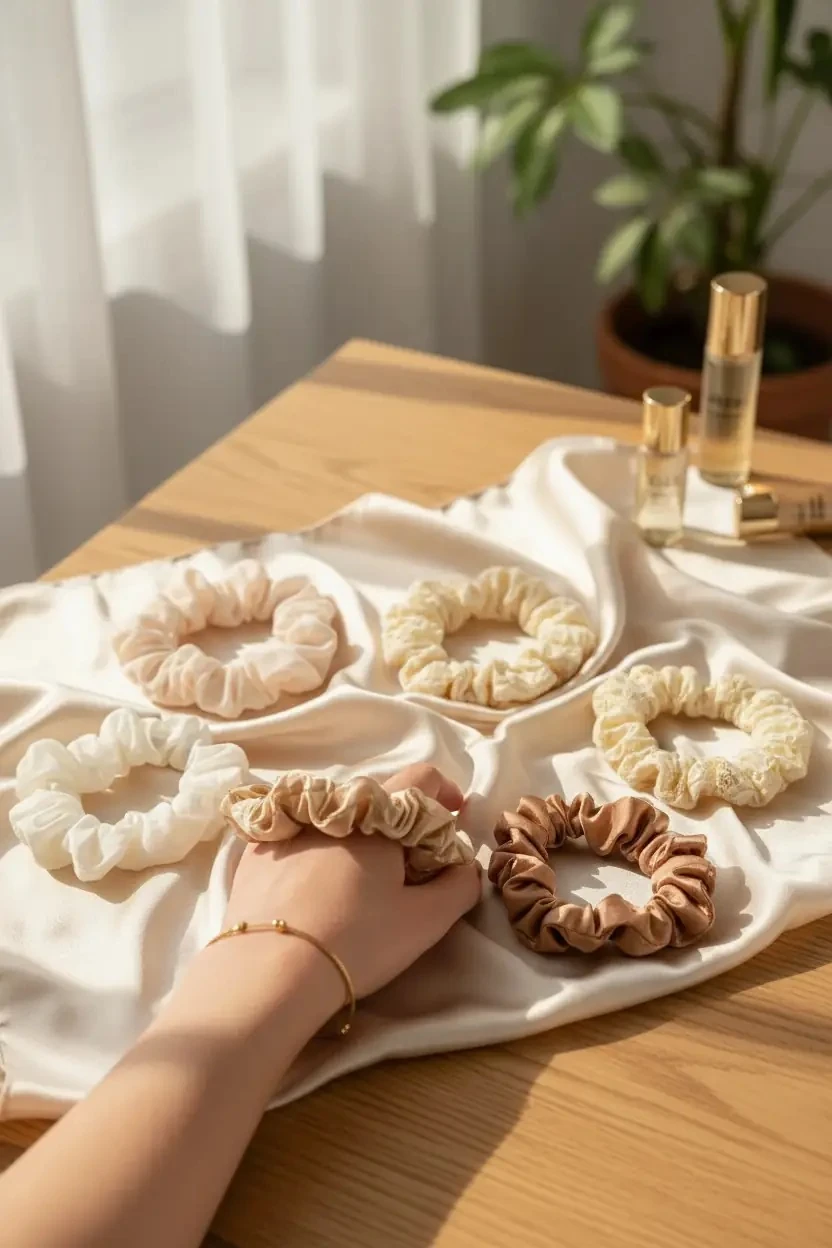 Miniso Lisanslı Degrade Sarı Renk 5’li Küçük Saç Lastiği – Esnek ve Saç Zarar Vermeyen Toka Seti 9 Cm