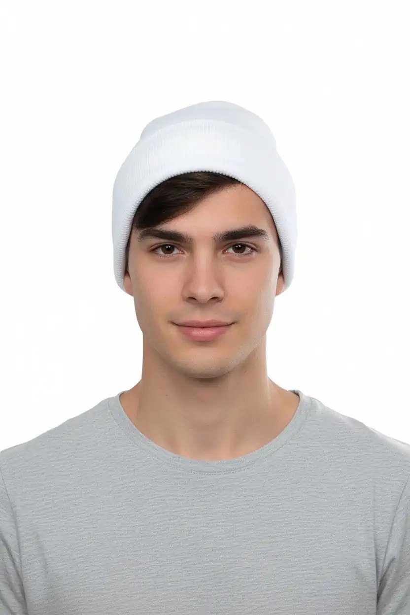 Peluş Kürk Balıkçı Şapka Beyaz