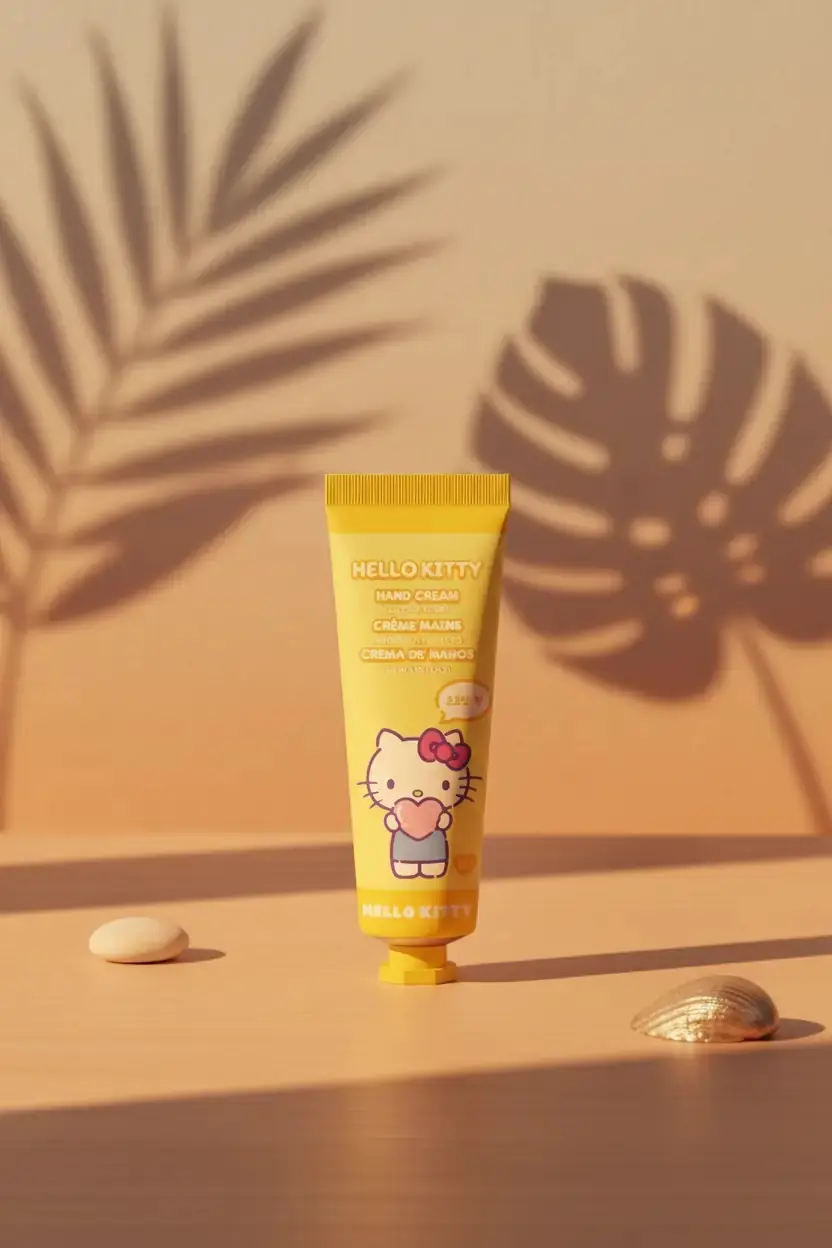 MINISO Sanrio Lisanslı Hello Kitty Hindistan Cevizi Kokulu El Kremi – Taşınabilir Günlük El Bakımı