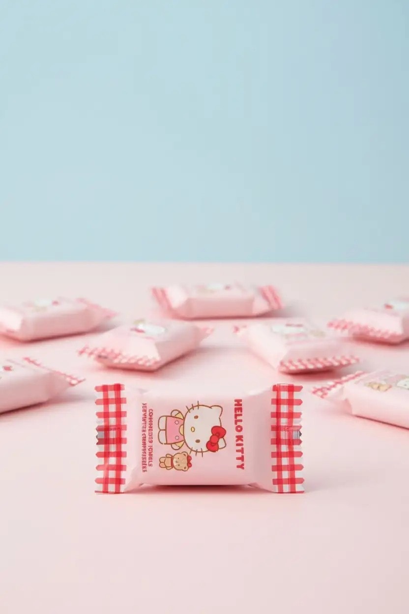 Sanrio Lisanslı Hello Kitty Sıkıştırılmış Havlu (25 adet)