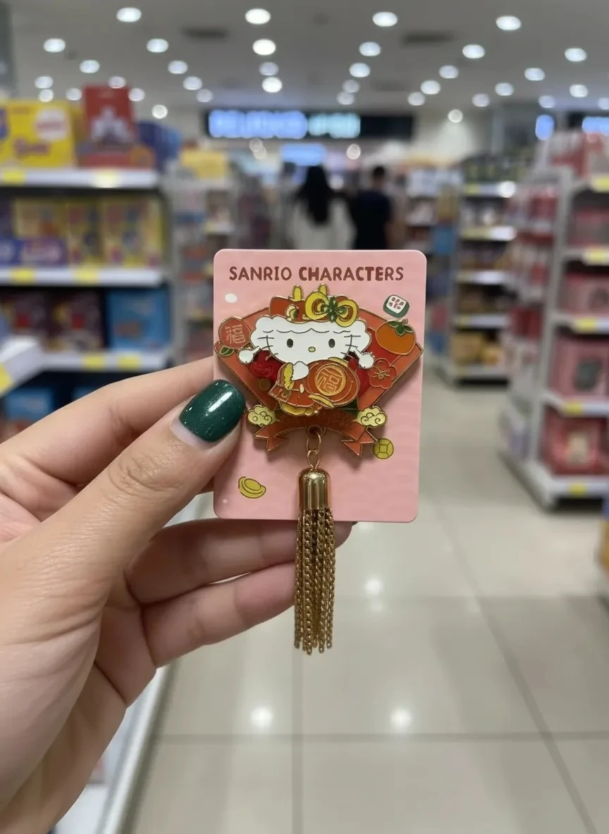 Sanrio Lisanslı Sanrio Karakterler  Çin Stili Yılbaşı Serisi Sürpriz Kutu Rozet