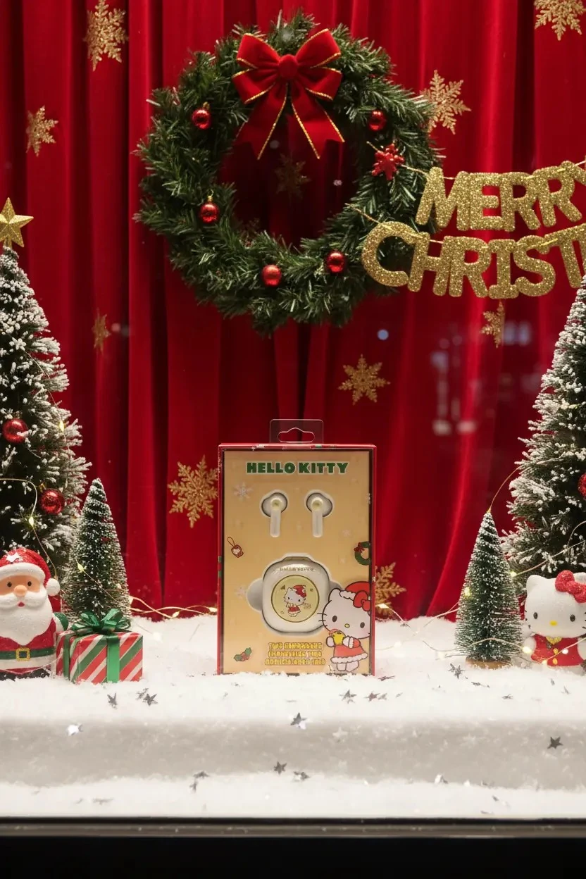 Sanrio Lisanslı Yılbaşı Serisi Hello Kitty  Bluetooth Kulaklık