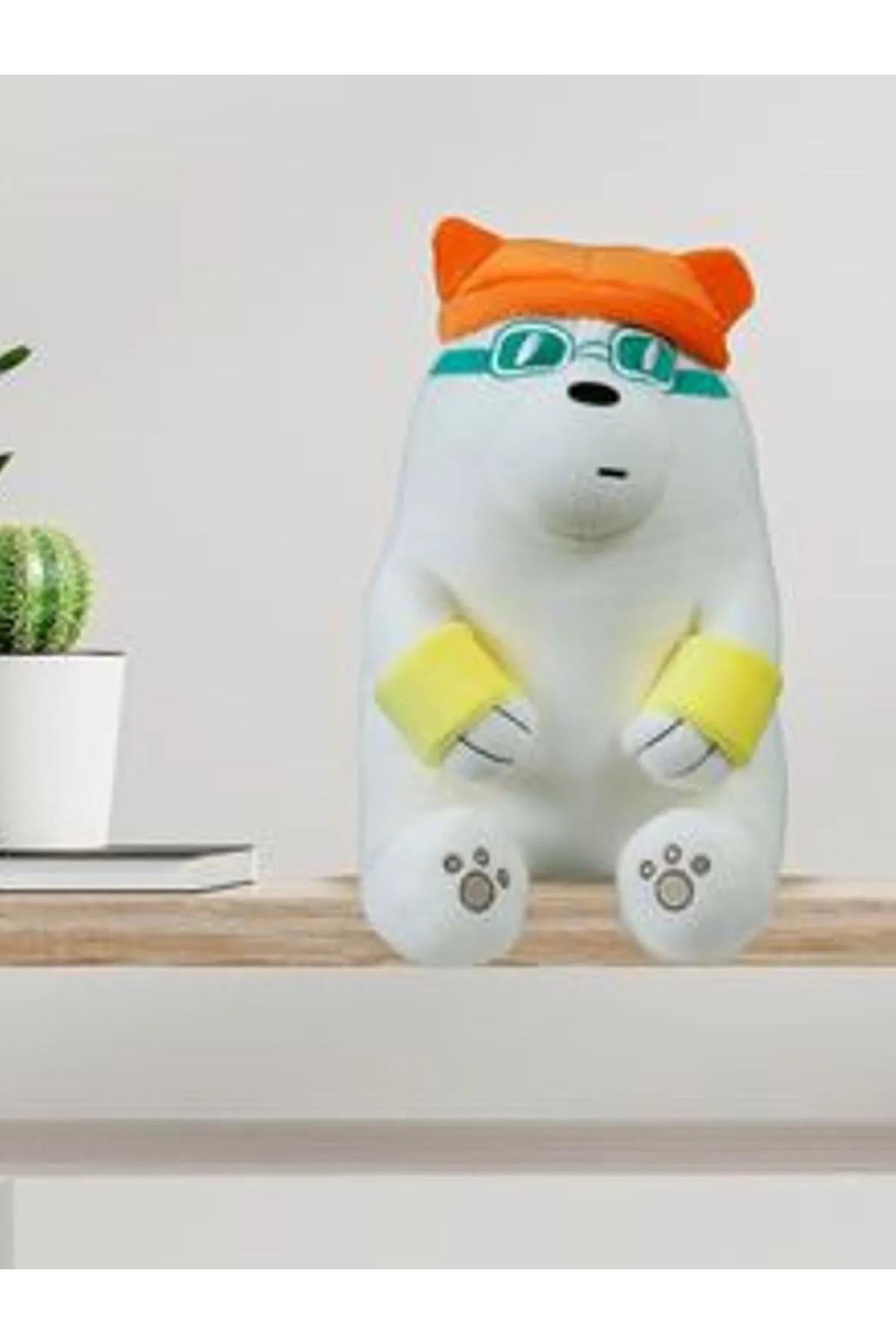 We Bare Bears Lisanslı Yaz Tatili Serisi Peluş Oyuncak - Kutup Ayısı