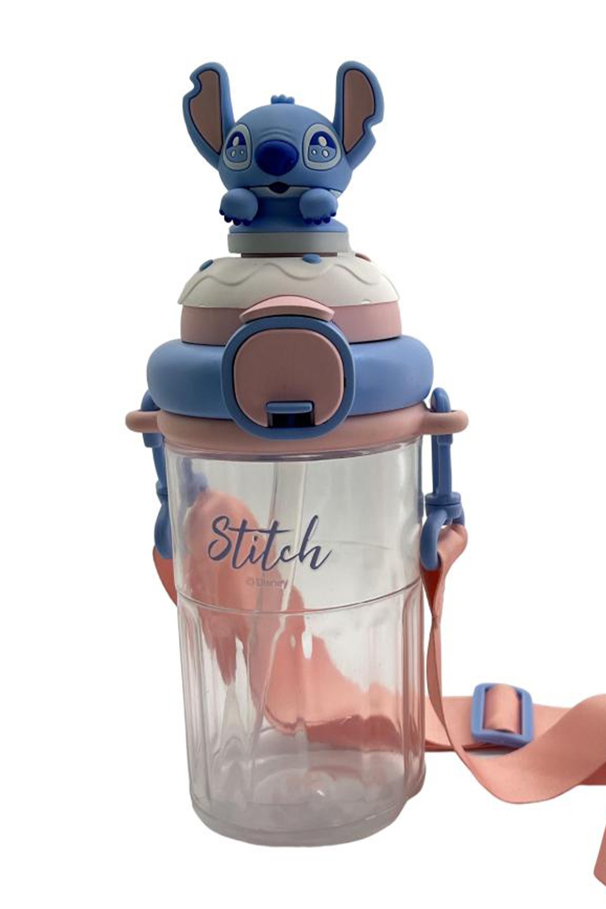 Disney Lilo&Stitch Lisanslı Askılı Tritan Şişe 600 ml - Stitch