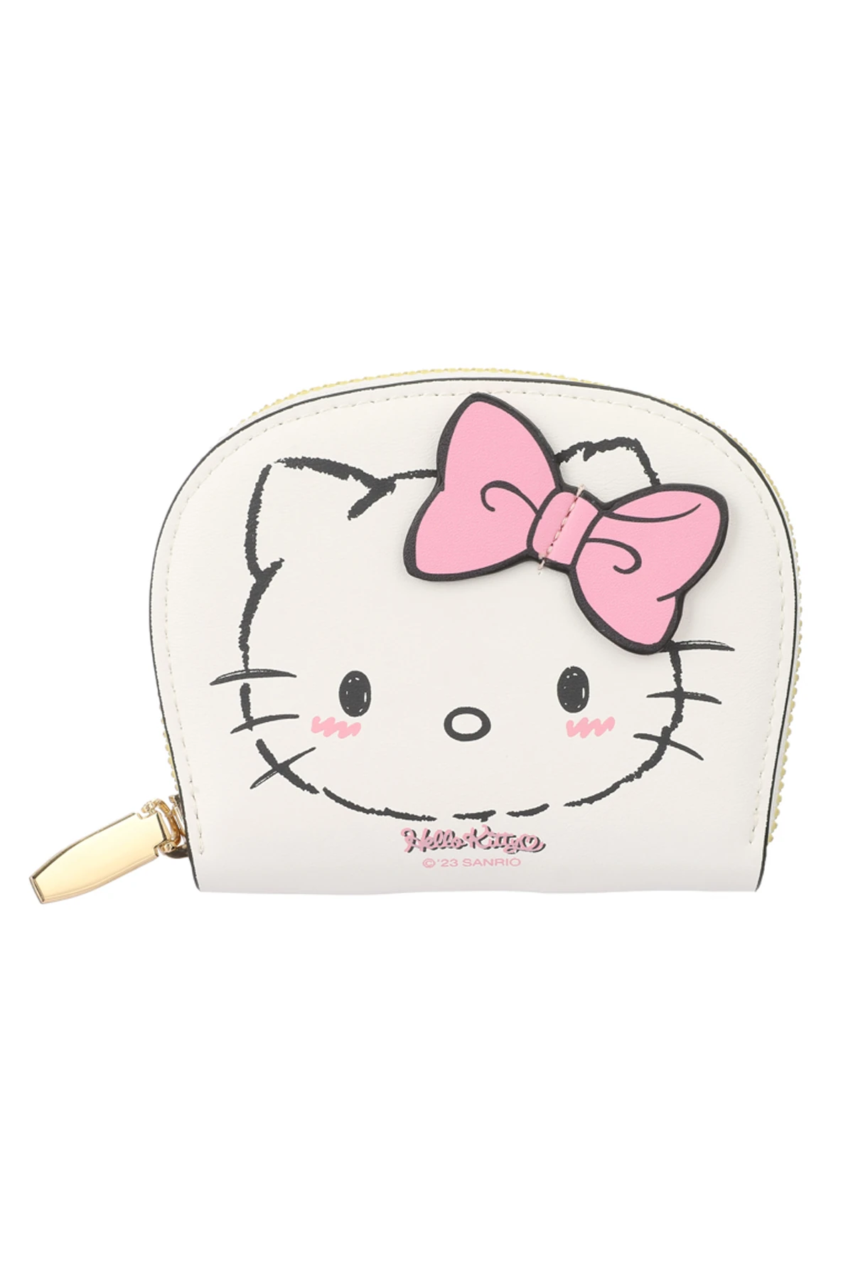 Sanrio Lisanslı Hello Kitty Pembe Fiyonklu Bozuk Para Cüzdanı
