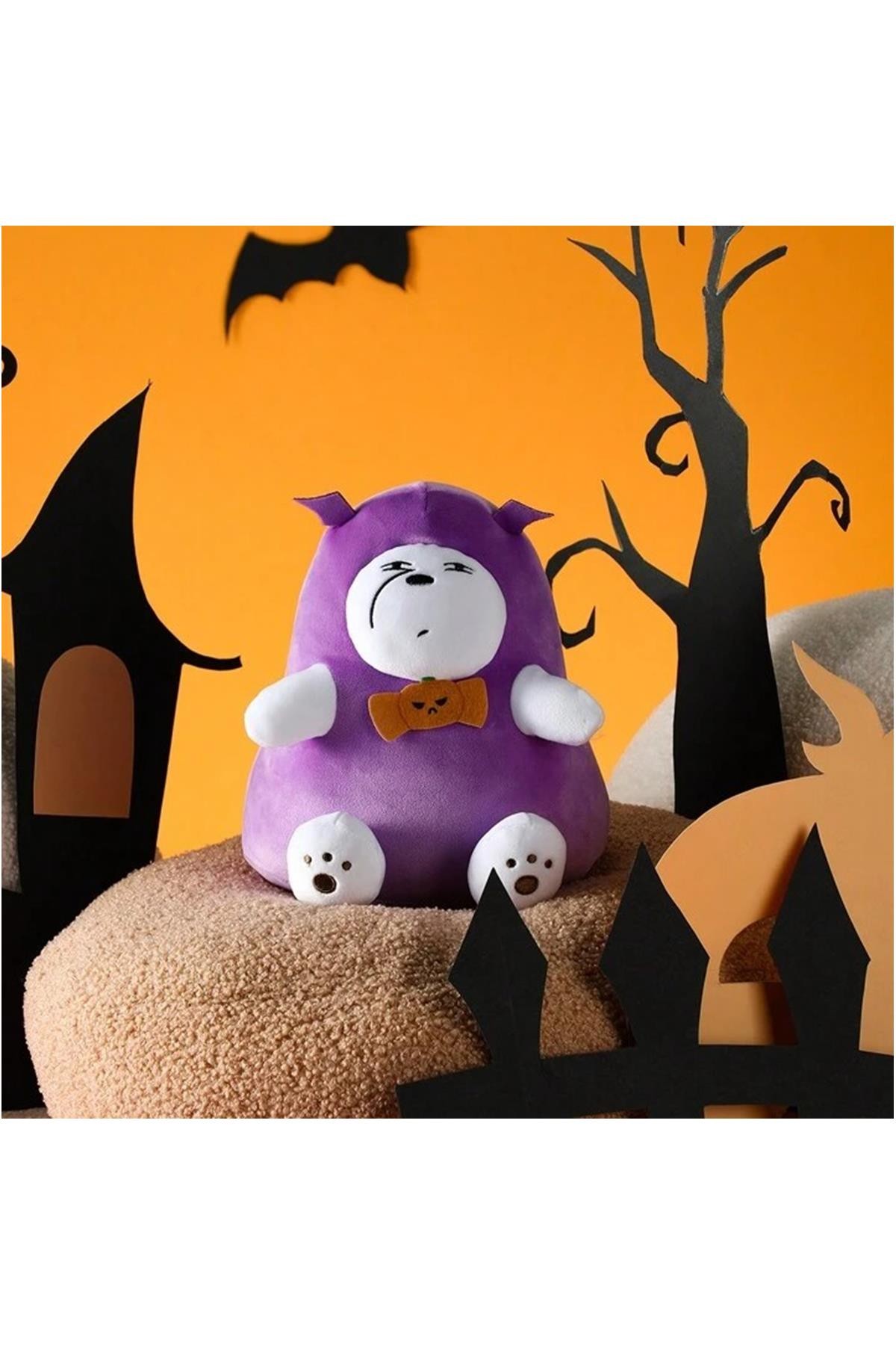 We Bare Bears Lisanslı Hallowen Kostümlü Peluş - Kutup Ayısı