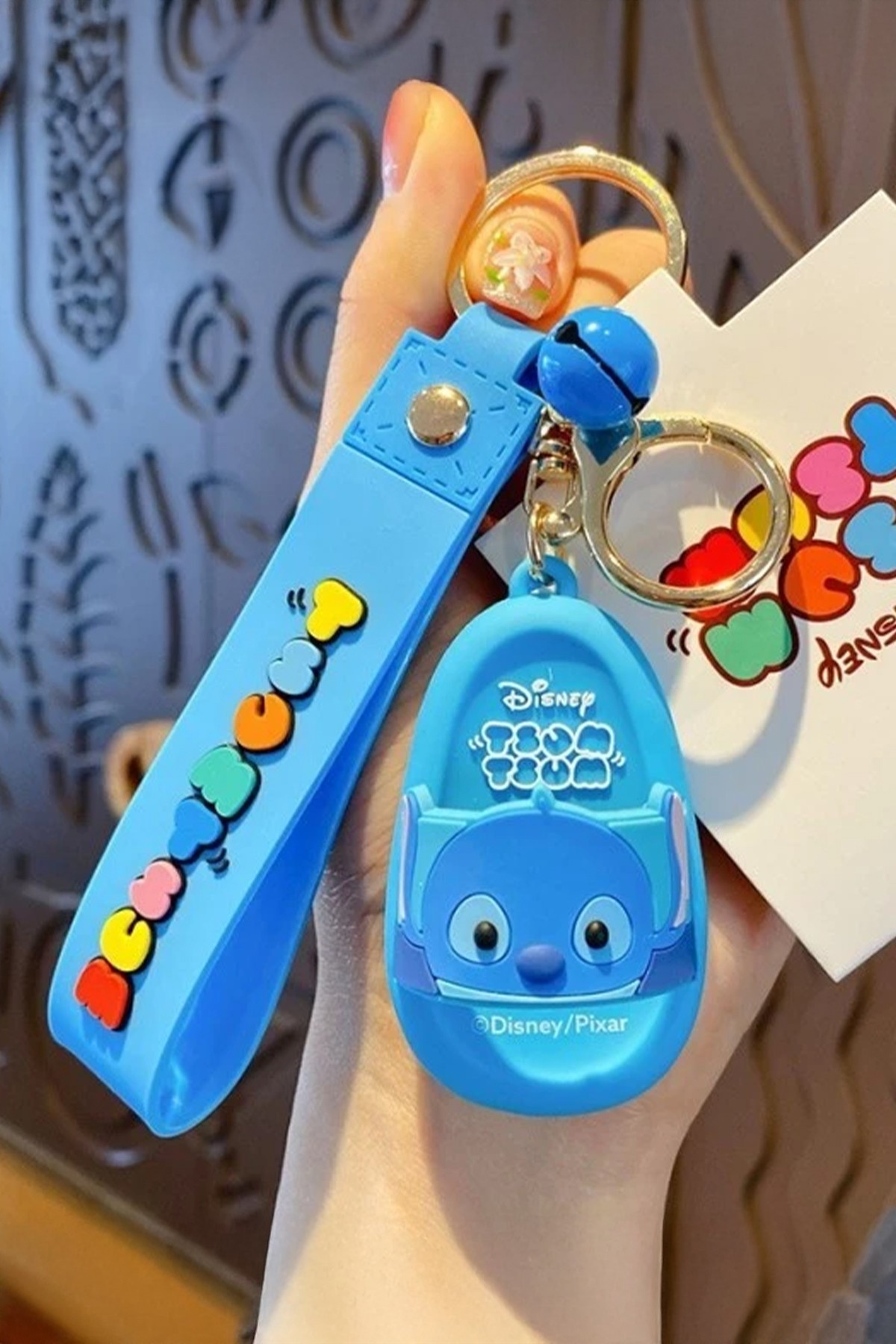 Disney Lisanslı Tsum Tsum Serisi Mini Terlik Figürlü Anahtar