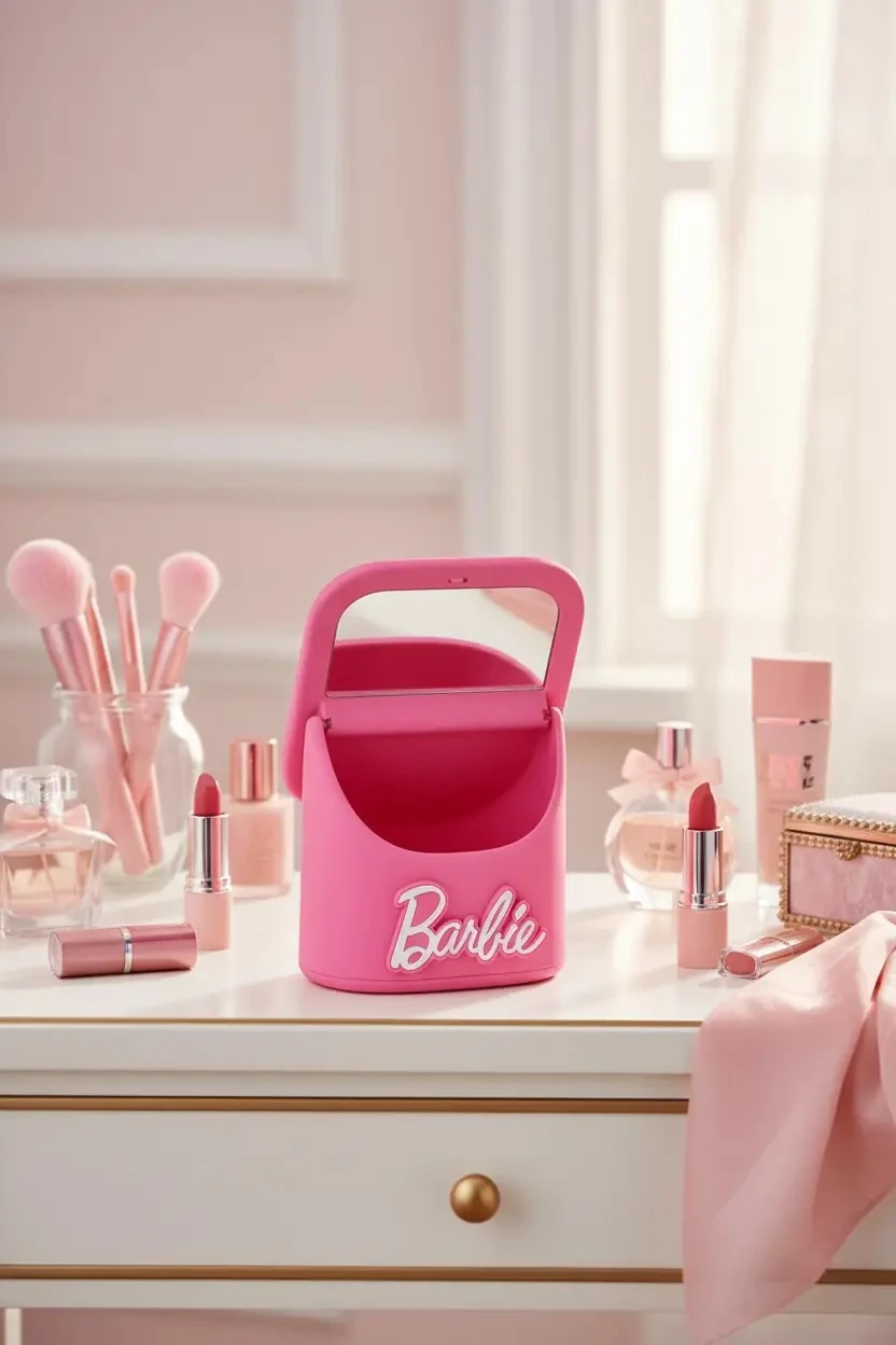 Barbie Lisanslı Düzenleyicili Makyaj Aynası