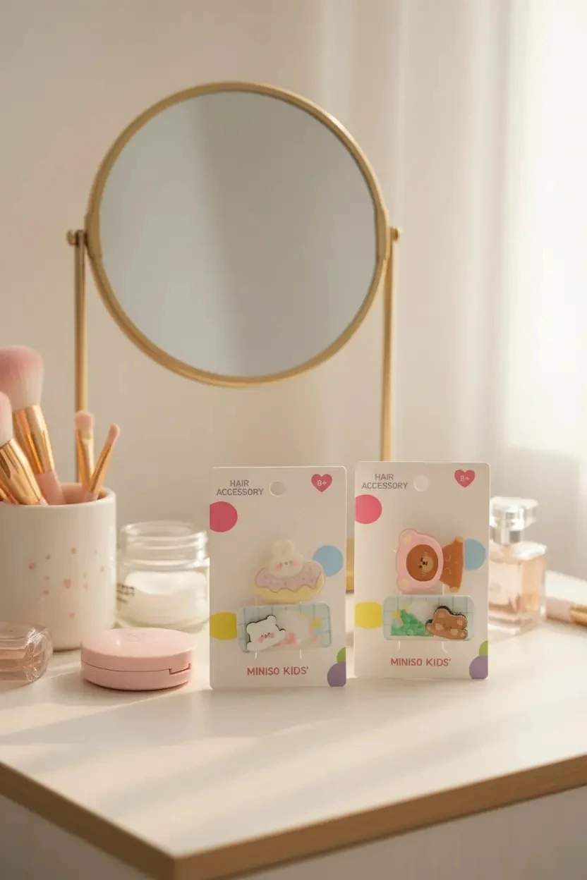 Eğlenceli Ayı Serisi Saç Tokaları 2 adet