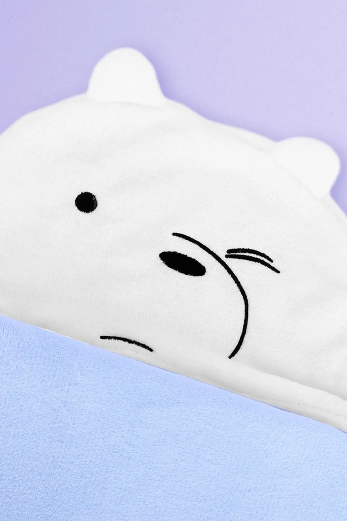We Bare Bears Lisanslı Kontrast Renkli Katlanabilir Battaniye (Outlet)