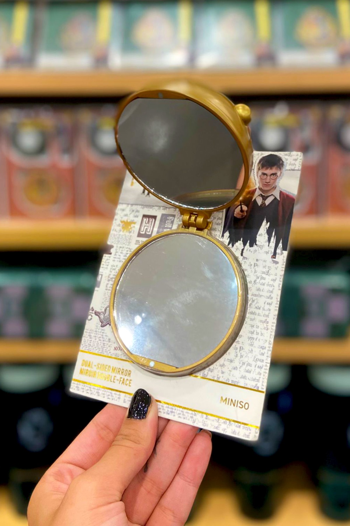 Harry Potter Lisanslı Golden Snitch Figürlü Çift Taraflı Ayna