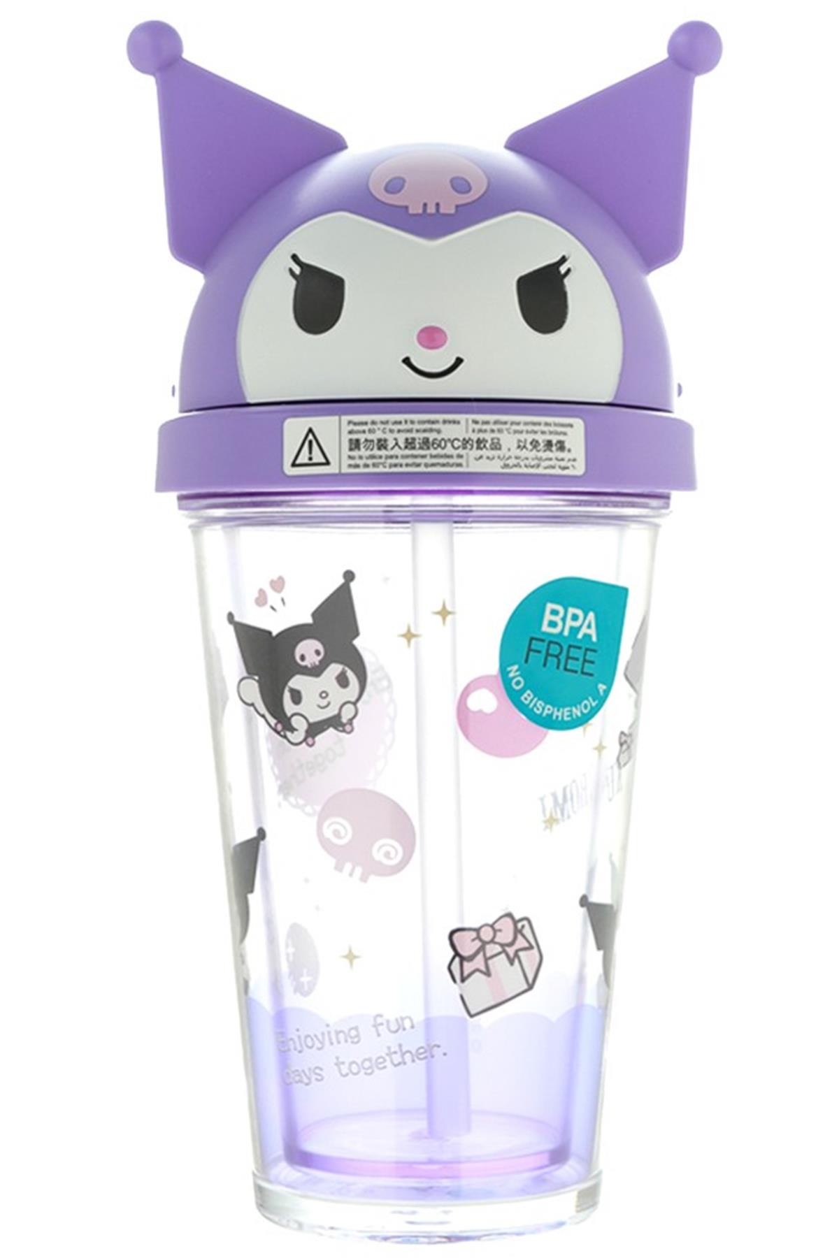 Sanrio Lisanslı Plastik Suluk (320Ml) - Kuromi - My Melody - Cinnamoroll