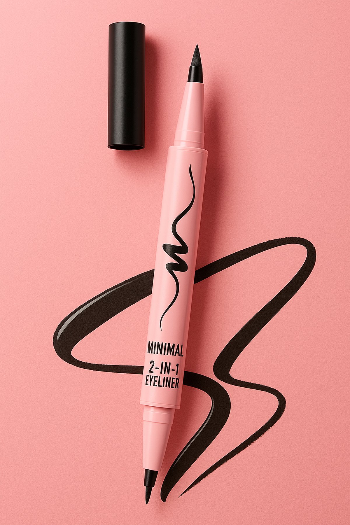 Minimalist Serisi Çift Taraflı Eyeliner (01 Siyah)