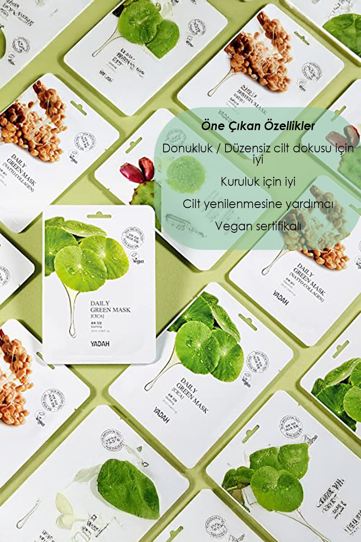 YADAH Daily Green Mask - Cica