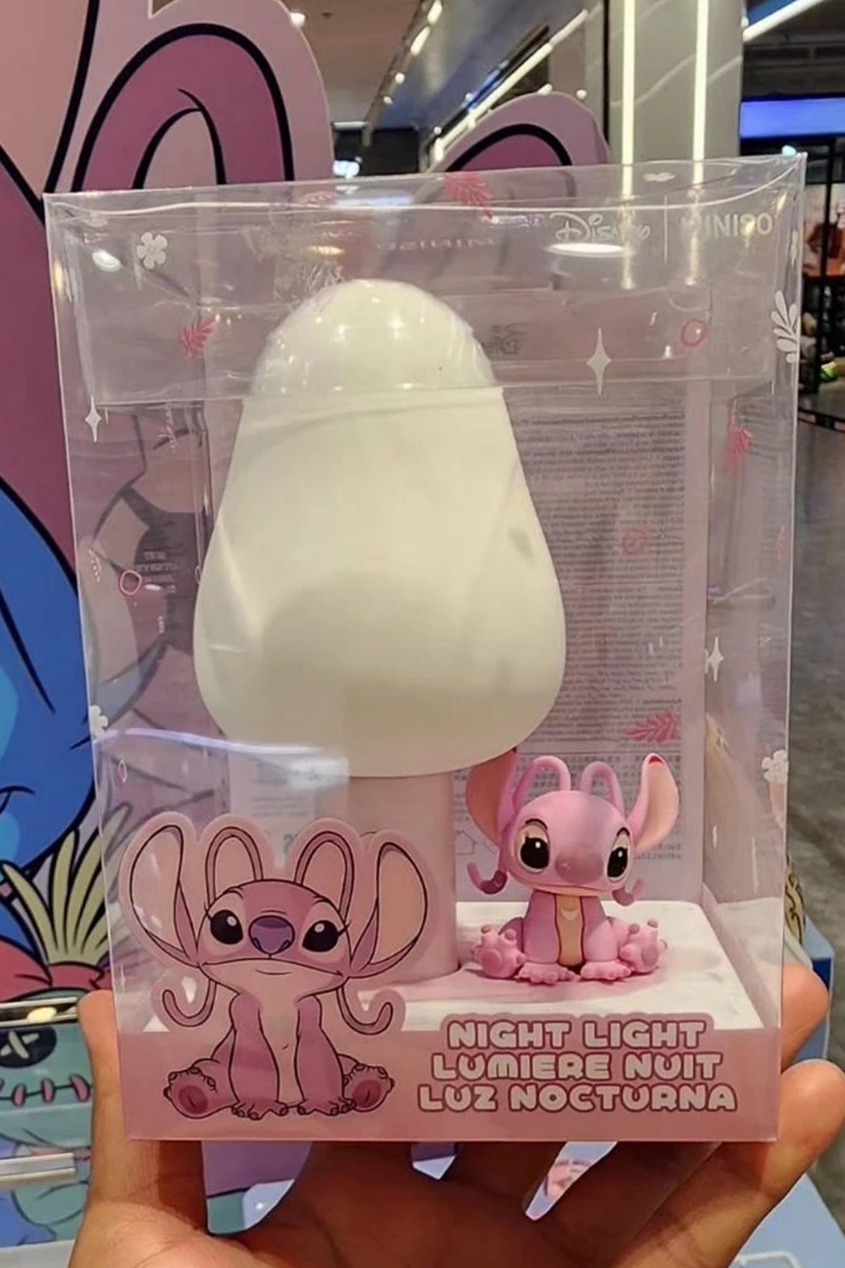 Disney Lilo&Stitch Lisanslı LED Işıklı Gece Lambası - Angel