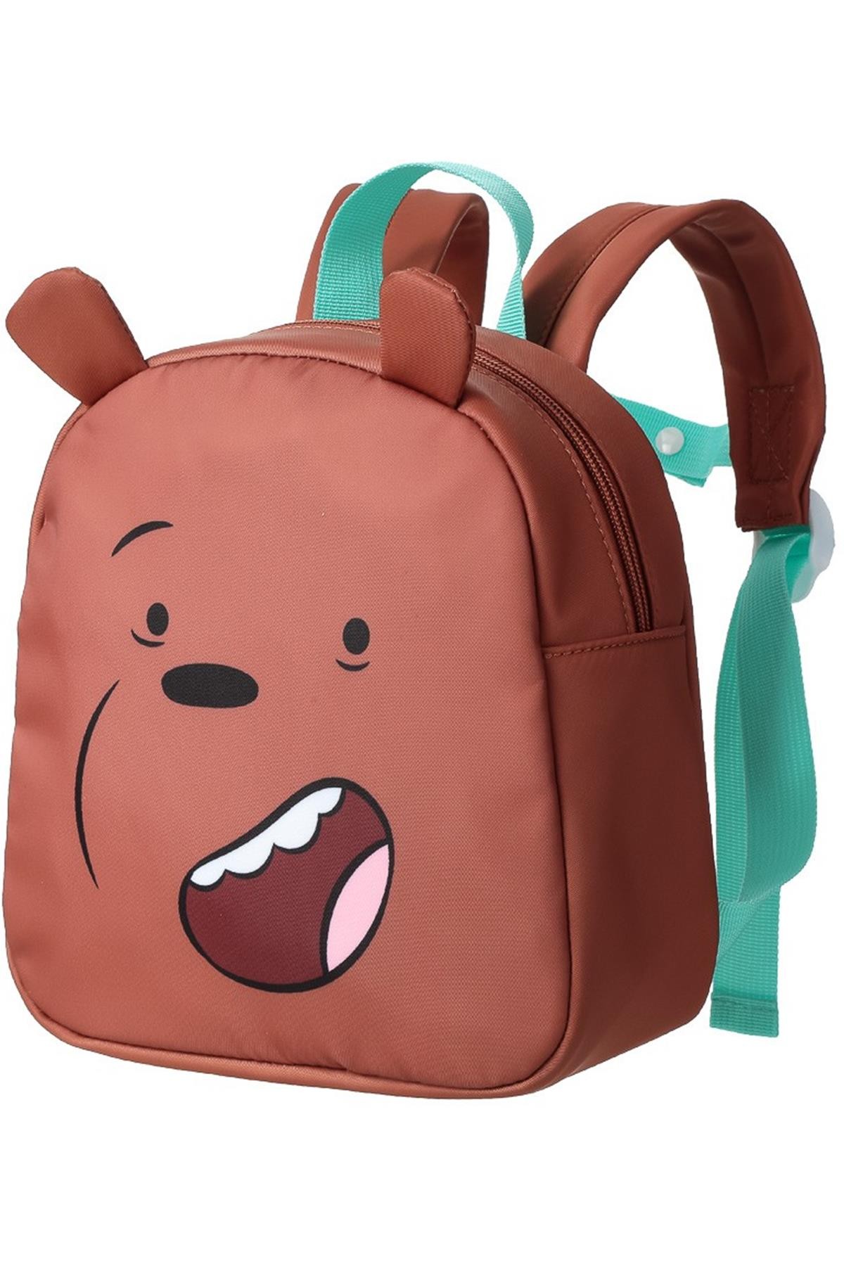 We Bare Bears Lisanslı Mini Sırt Çantası - Boz Ayı 20 Cm