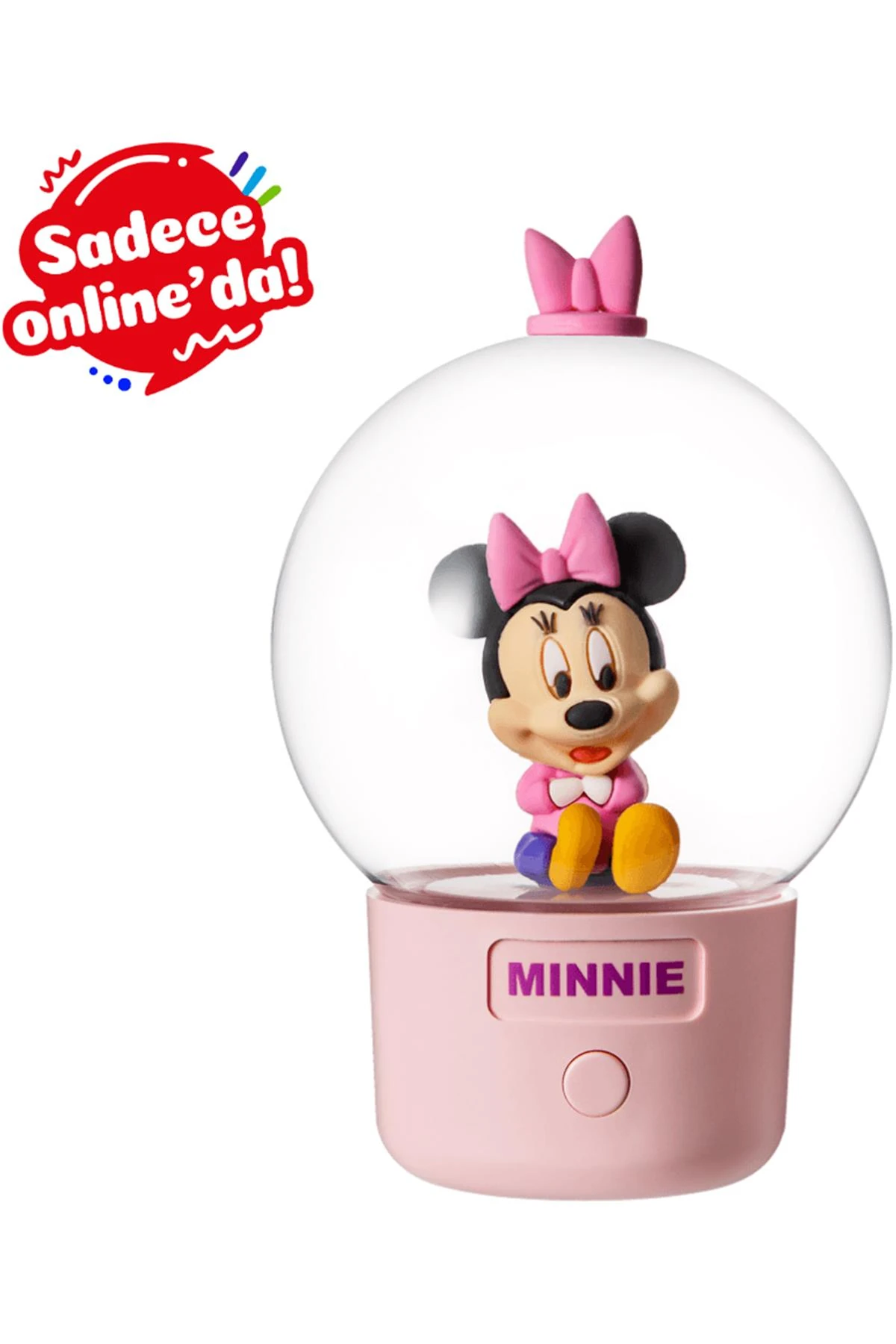 Mickey Mouse Lisanslı Figürlü Mini Gece Lambası - Minnie