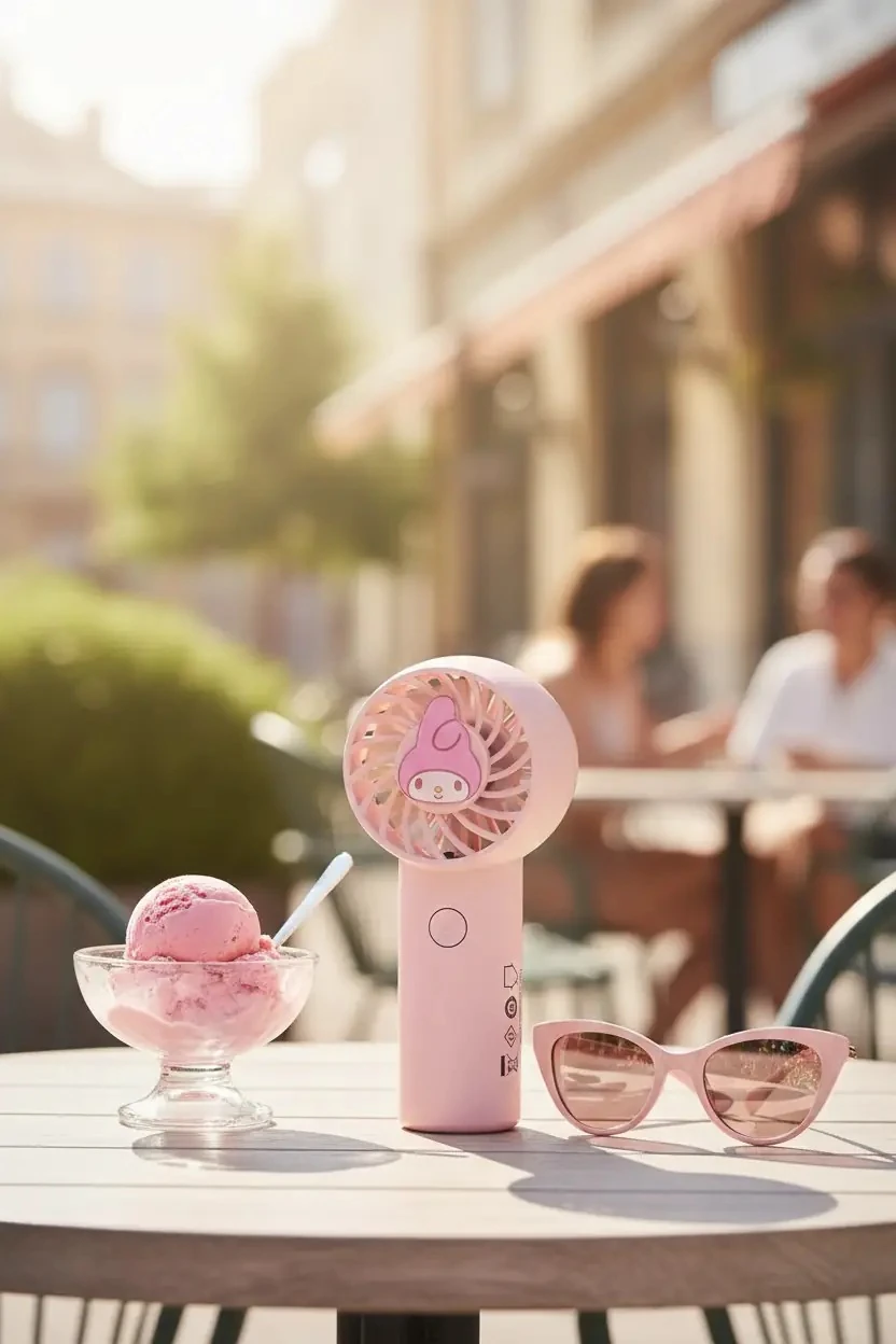 Sanrio Lisanslı My Melody Mini El Fanı – Hafif ve Kompakt Tasarım