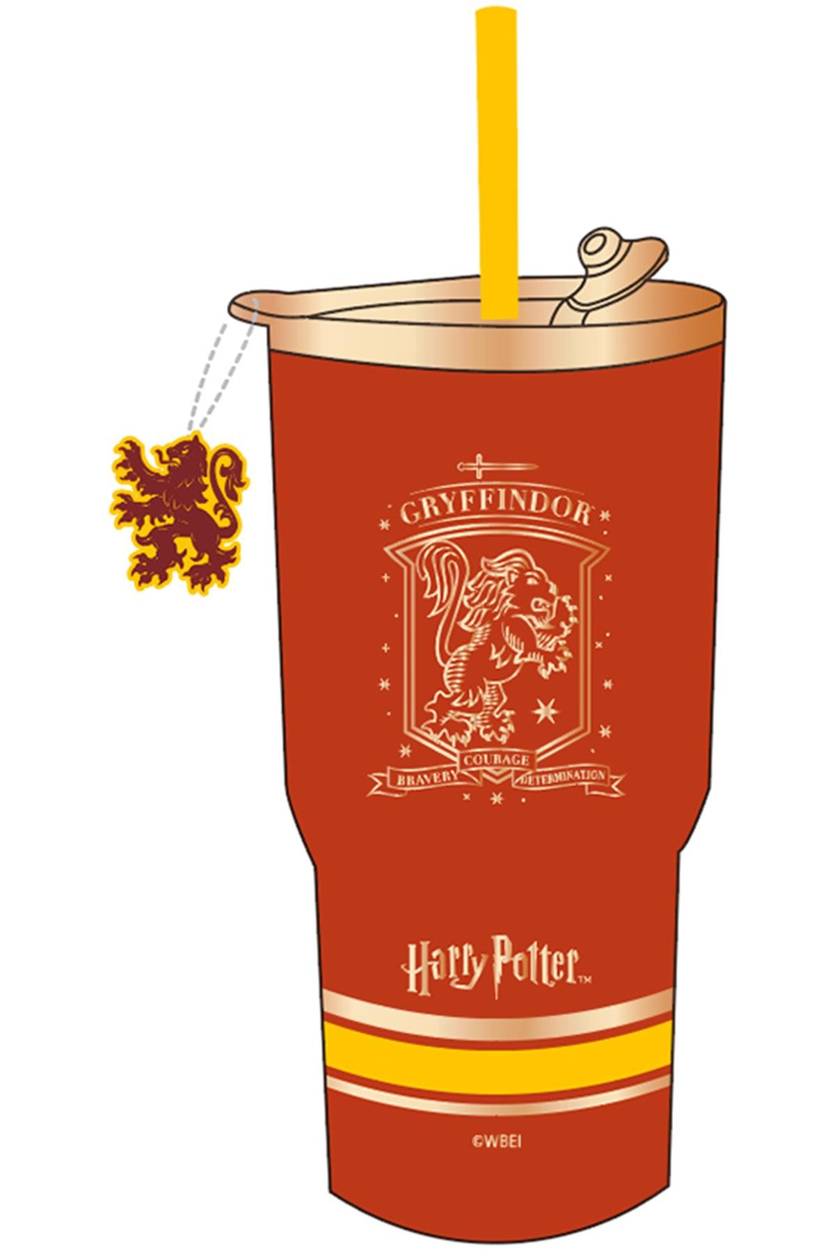 Harry Potter Lisanslı Pipetli Termos (580ml) - Gryffindor