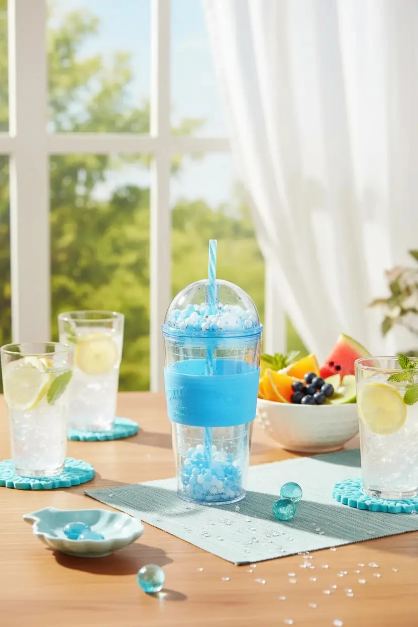 Sanrio Lisanslı Parti Serisi  Pipetli Plastik Şişe (600ml) - Cinnamoroll