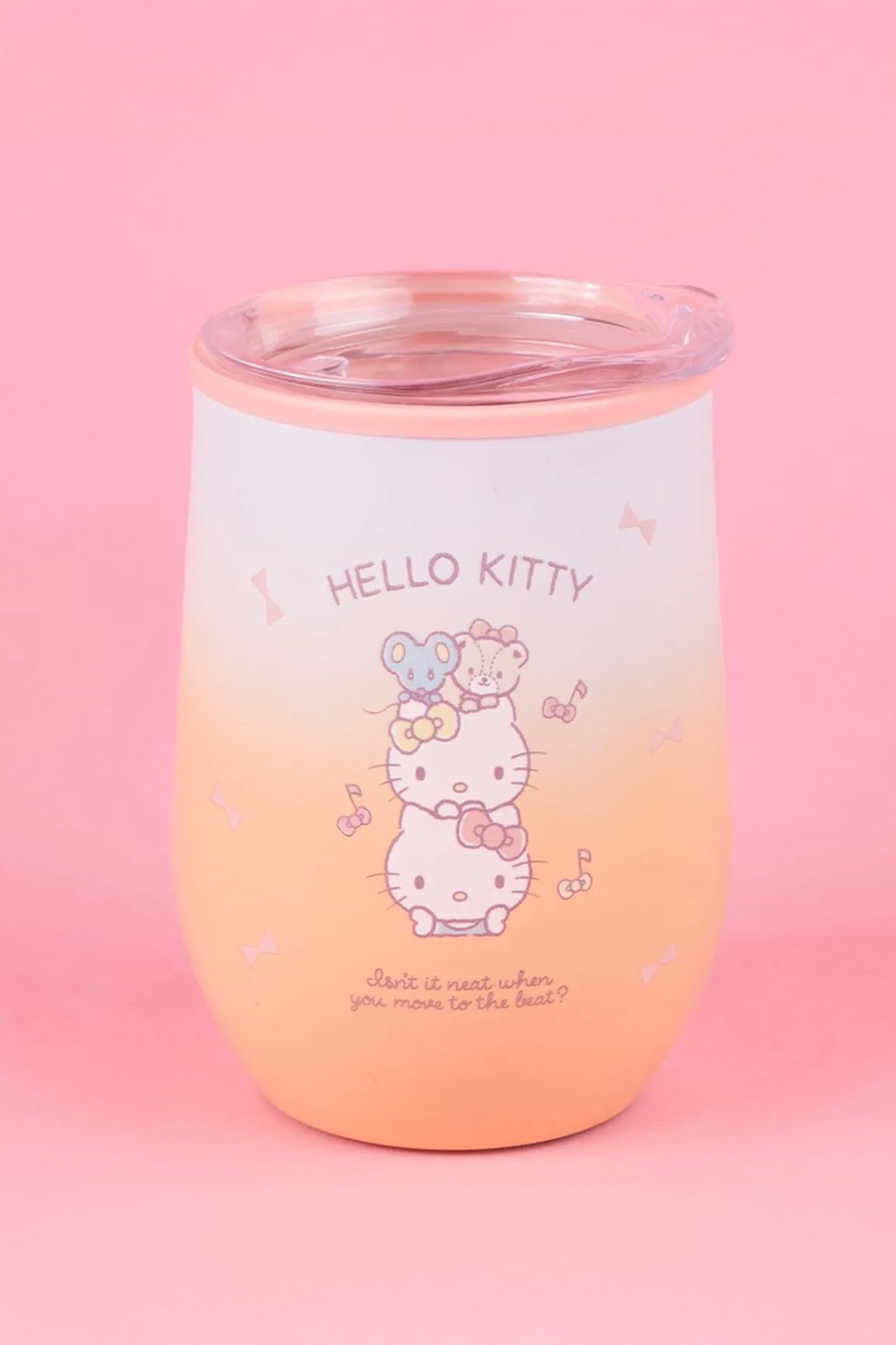 Sanrio Lisanslı Kapaklı Termos Bardak (360ml) - Hello Kitty