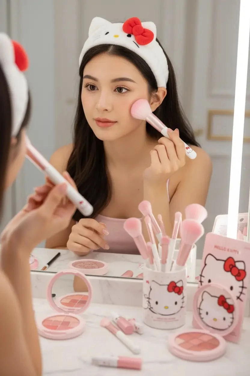 Sanrio Lisanslı Hello Kitty Çizgi Film Saç Bandı – Yumuşak 21 Cm