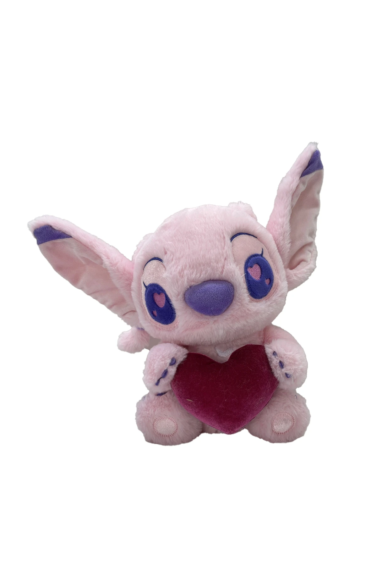 Disney Stitch Lisanslı 25 cm Sevgililer Günü Oturan Peluş Oyuncak