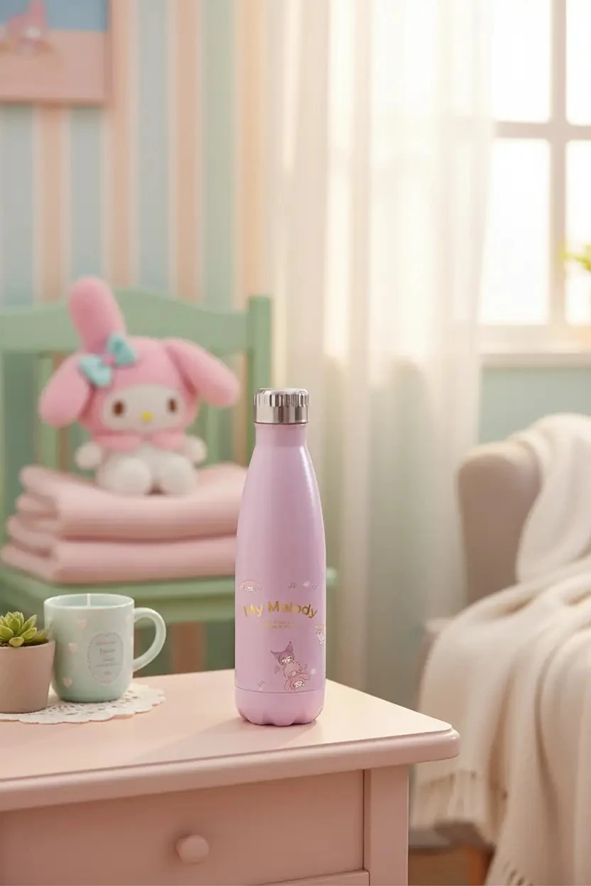 Sanrio Lisanslı Parti Serisi My Melody Termos Şişe - 500 ml