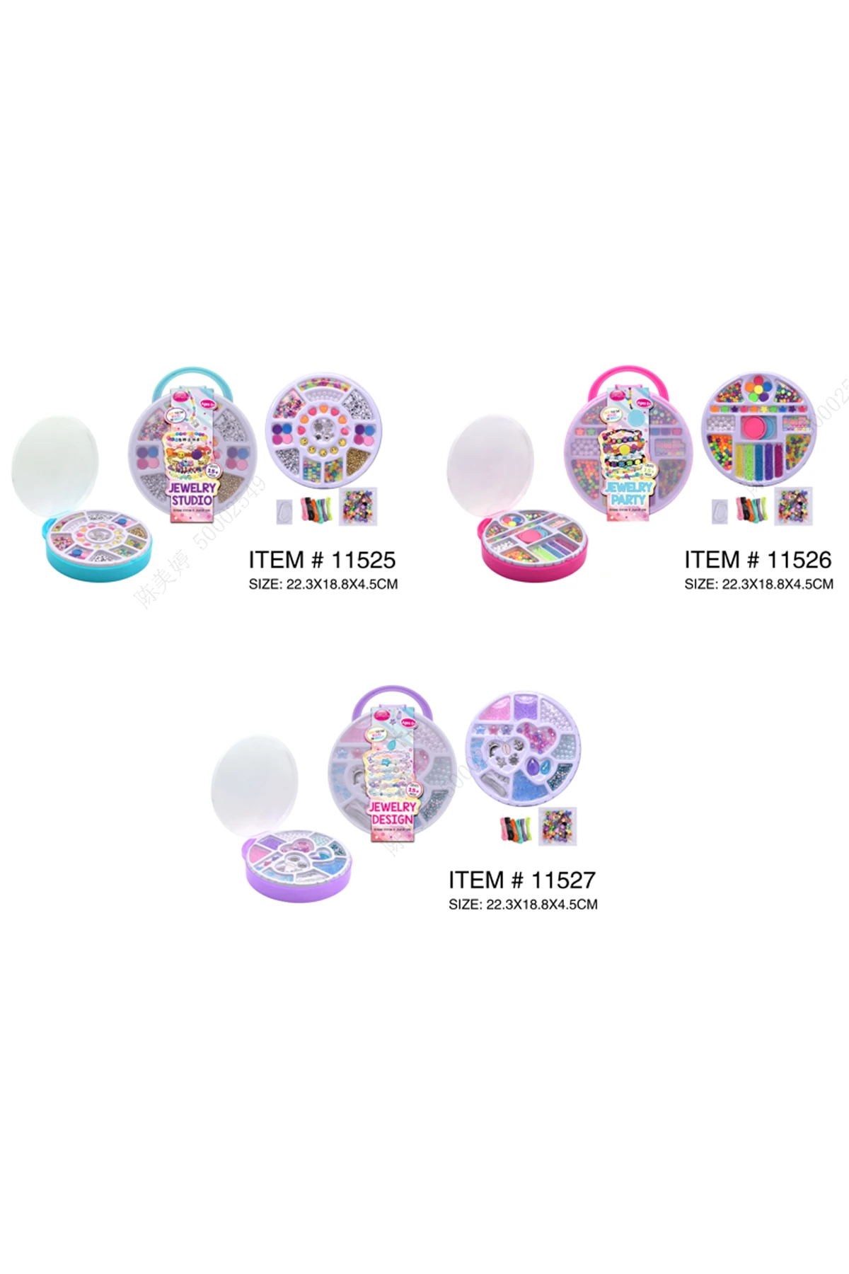 Yuvarlak Kutulu Kendin Yap Bileklik Yapım Seti (3 çeşit)