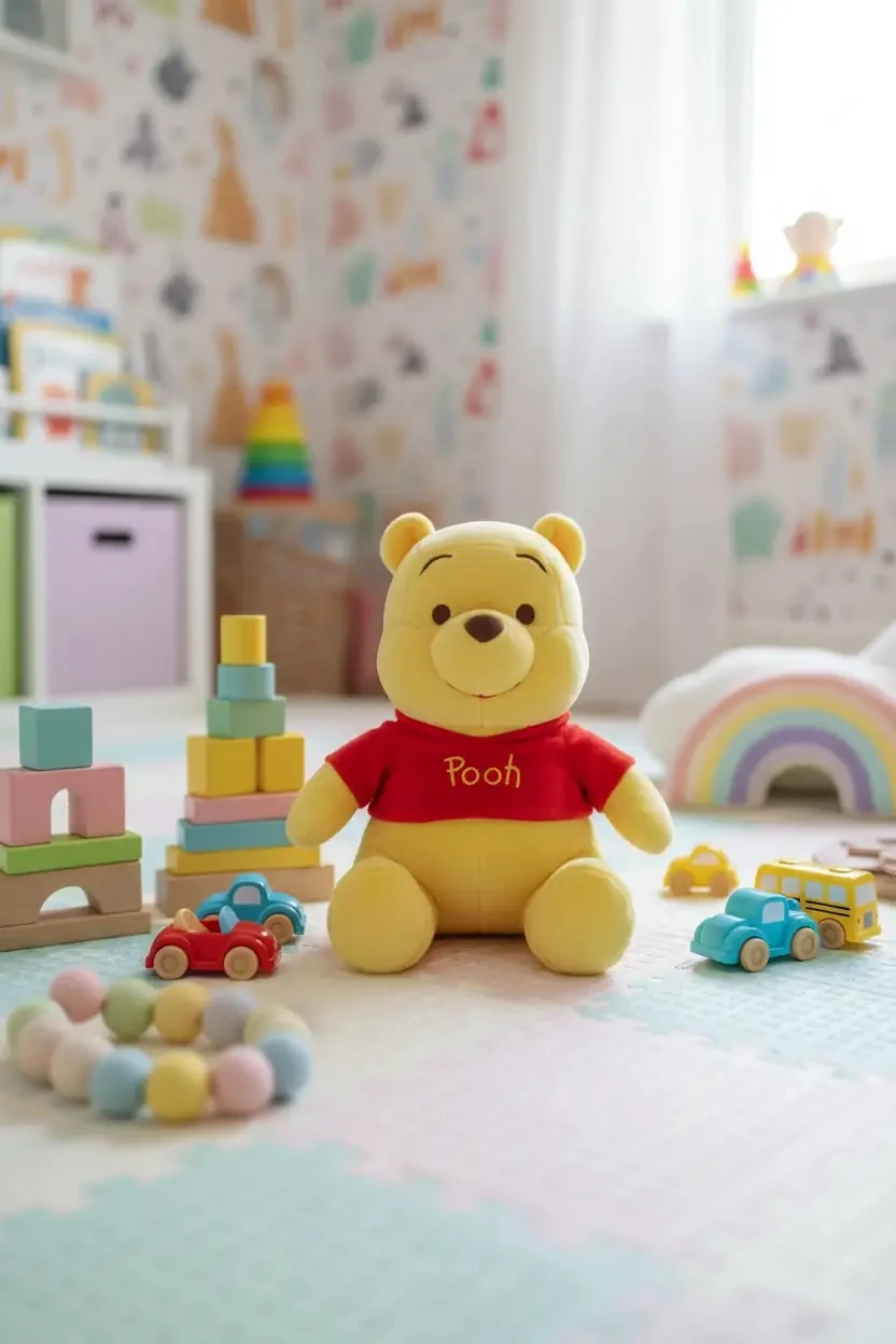Disney Winnie The Pooh Lisanslı 40 cm Peluş Oyuncak - Winnie