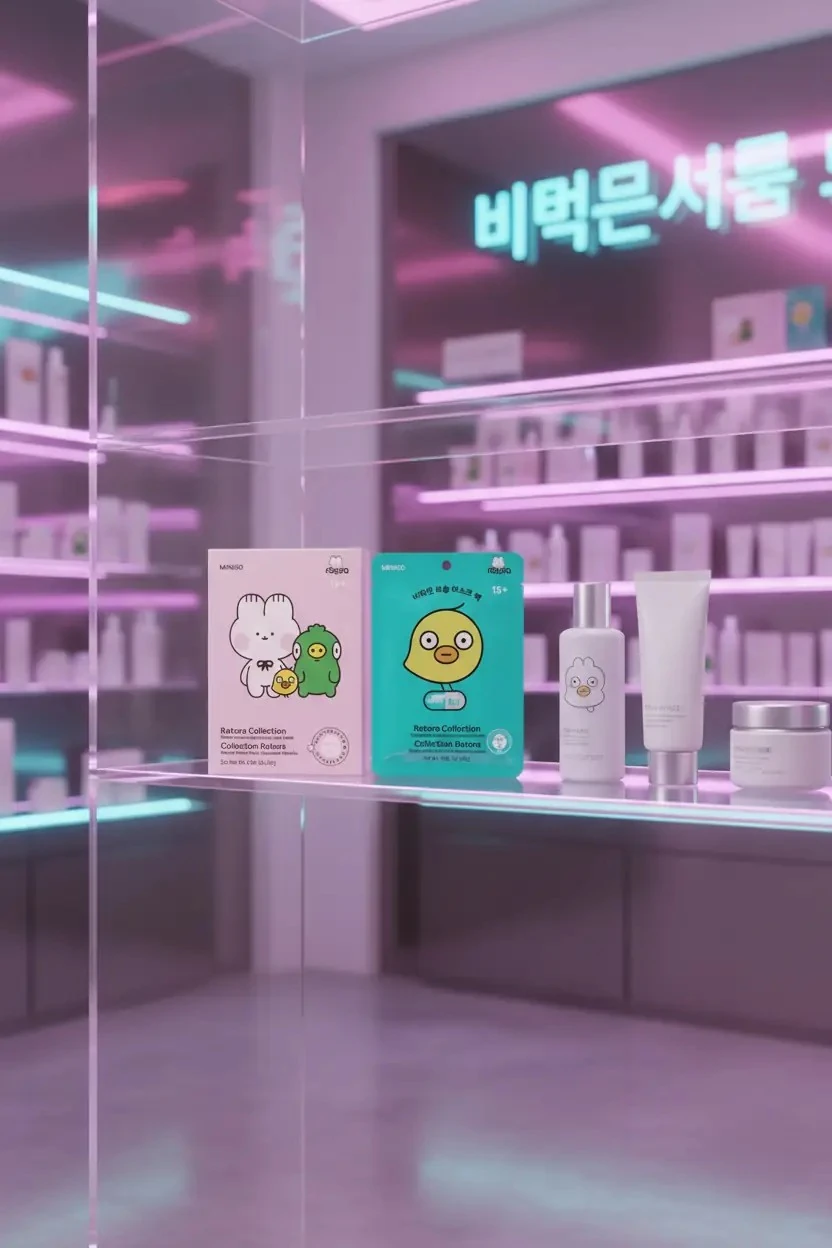 Miniso Lisanslı Ratora Serisi B3 Vitaminli Nemlendirici Kağıt Yüz Maskesi