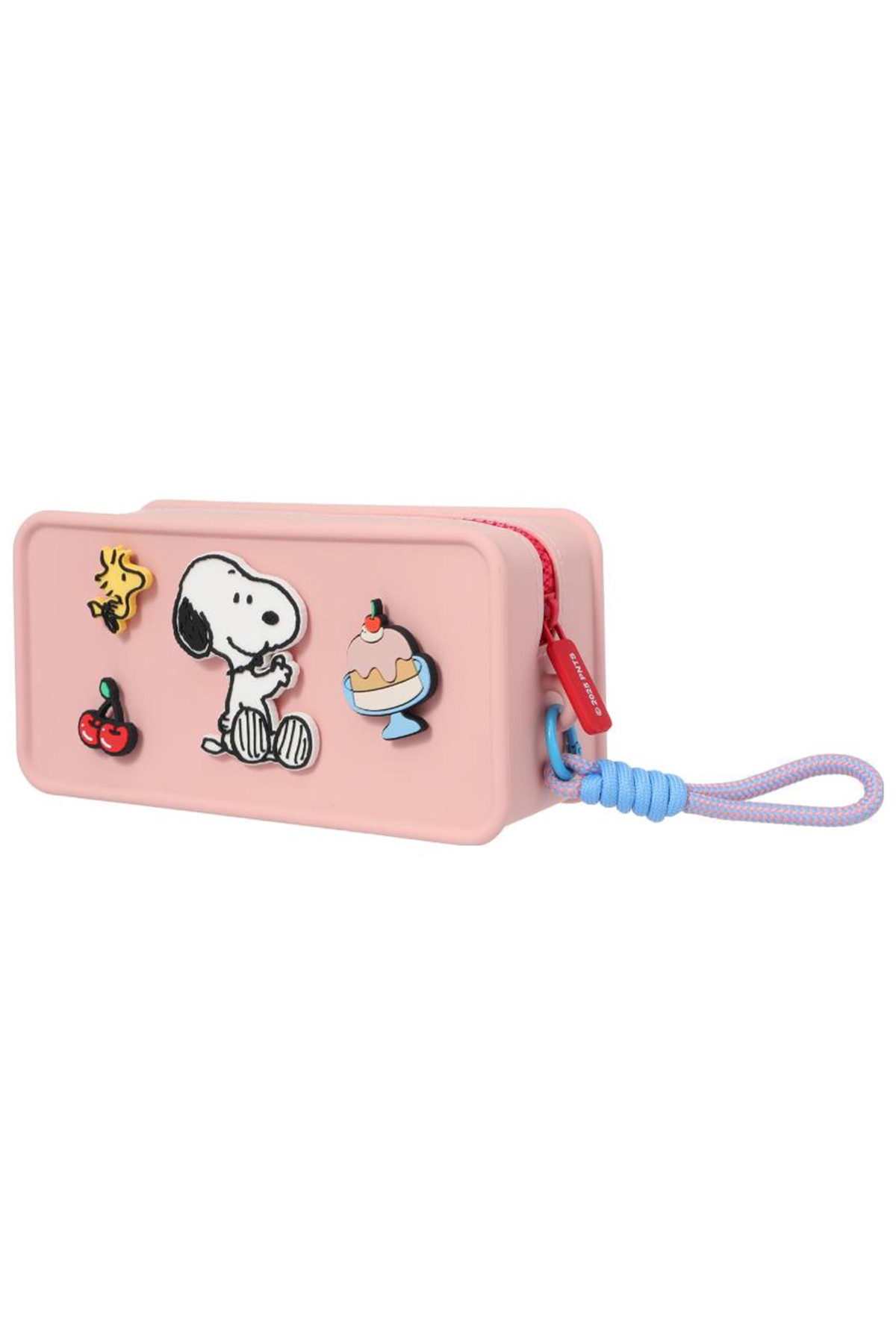 Snoopy Lisanslı Silikon Kozmetik Çantası - Pembe