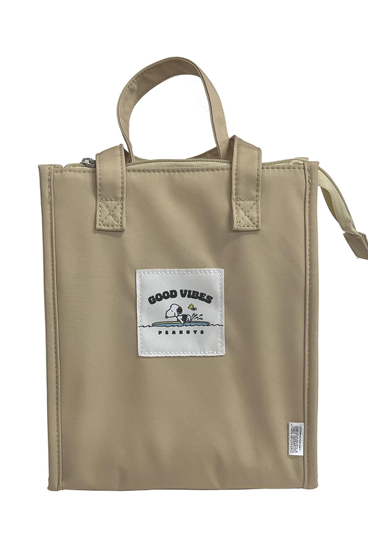Snoopy Lisanslı Eğlence Serisi Beslenme Çantası (Bej)