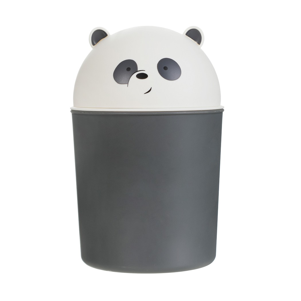 We Bare Bears Lisanslı Kapaklı Mini Çöp Kovası