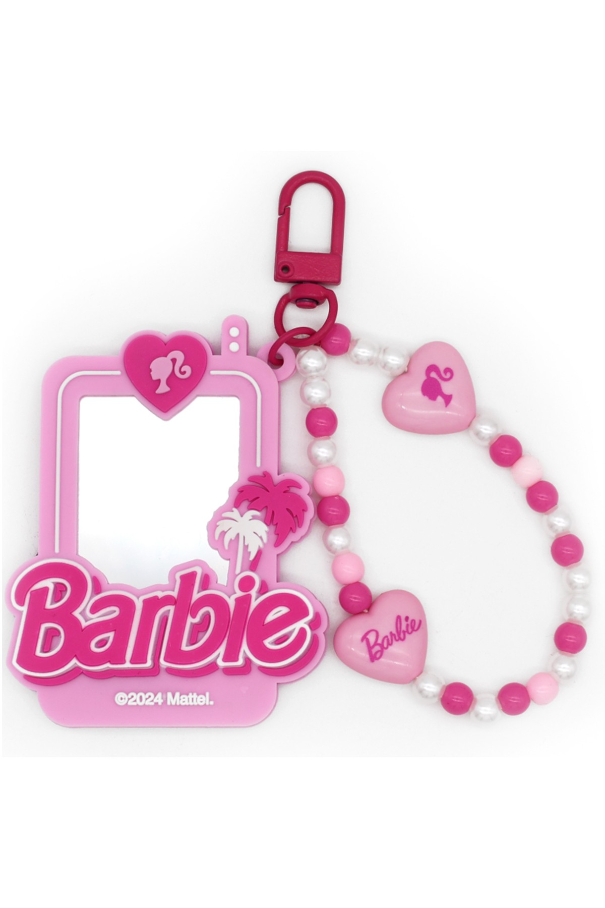 Barbie Lisanslı Pembe Serisi Kompakt Ayna Anahtarlık