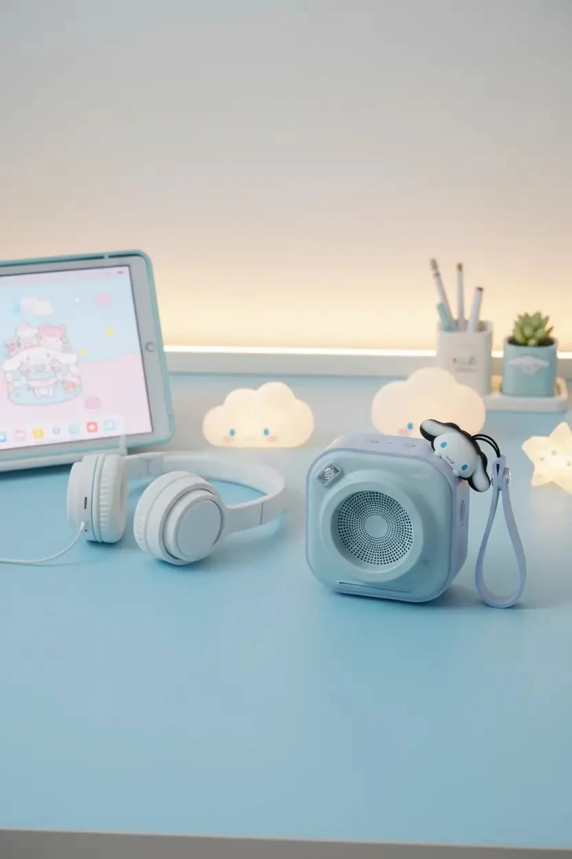 Sanrio Lisanslı Cinnamoroll Bluetooth Hoparlör A134 – Taşınabilir Kablosuz Ses Deneyimi
