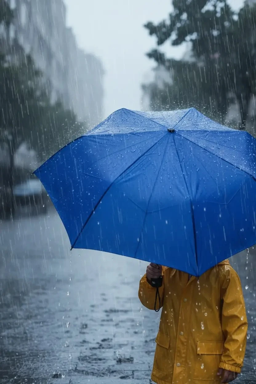 Klasik Düz Renk Güneş Şemsiyesi (Lacivert) - UV 50