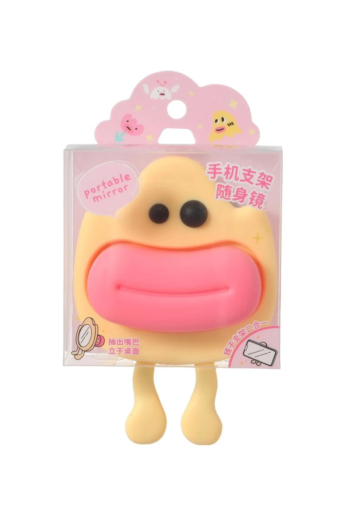 Büyük Ağız Figürlü Aynalı Telefon Standı