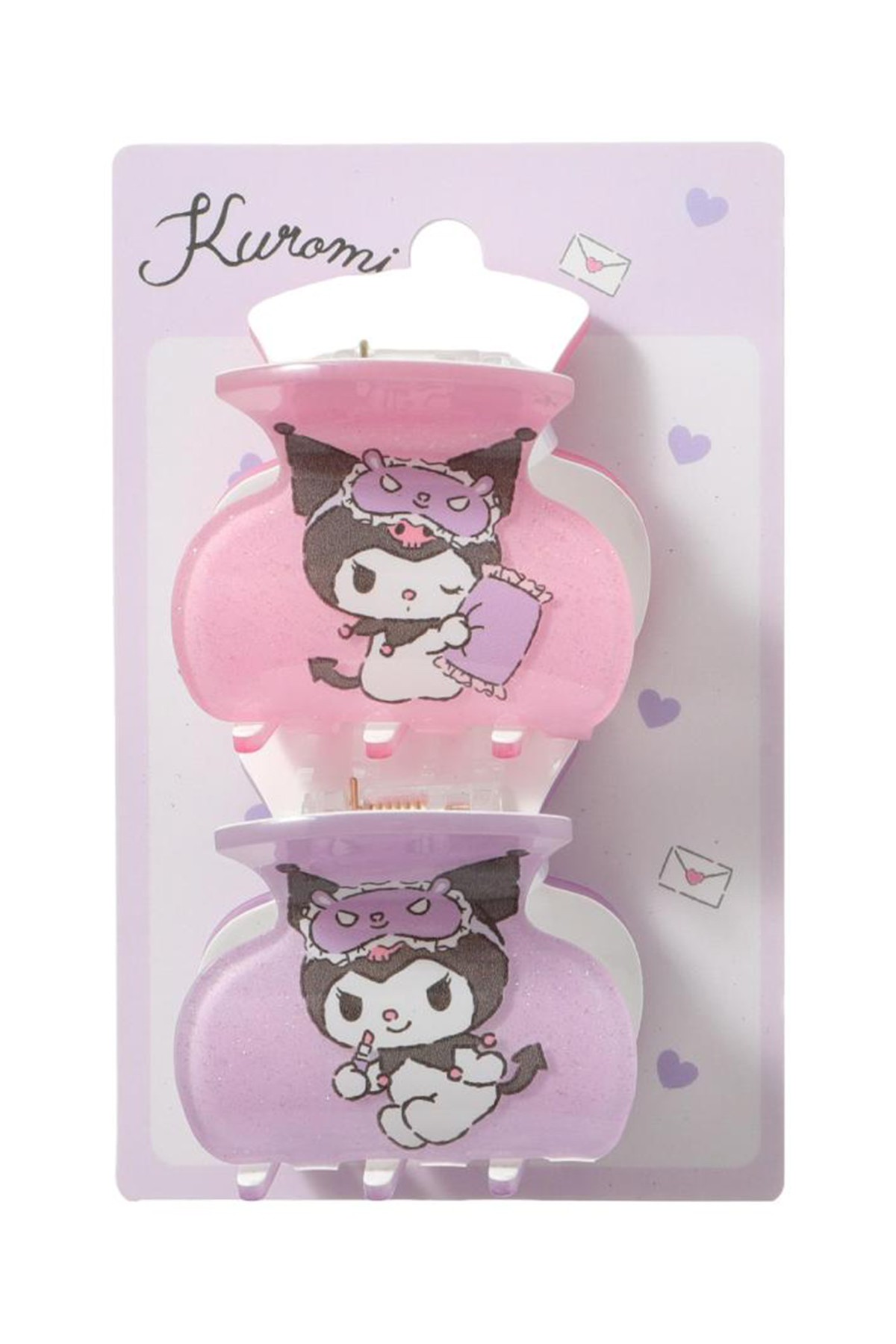 Sanrio Lisanslı Kıskaç Toka Seti - Kuromi