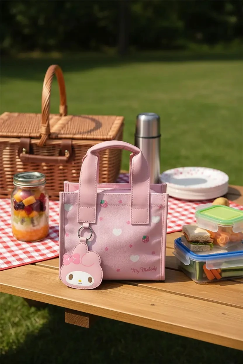 Sanrio Lisanslı My Melody Kare Beslenme Çantası