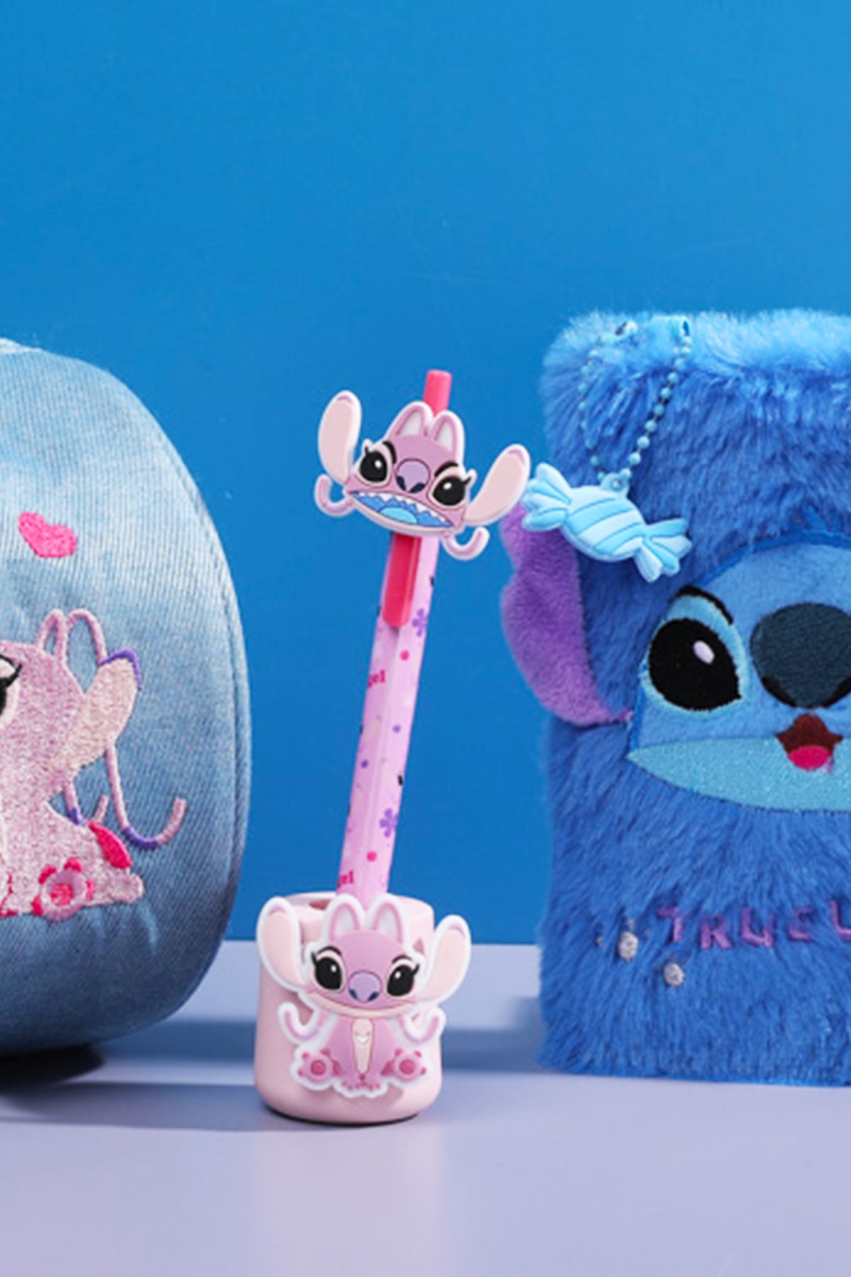 Disney Lilo&Stitch Lisanslı Figürlü Tükenmez Kalem Seti - Angel