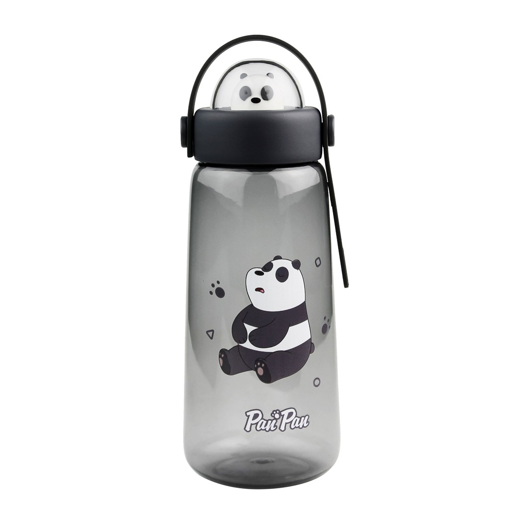 We Bare Bears Lisanslı Figürlü Plastik Şişe (600ml) - Panda