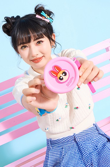 Powerpuff Girls Lisanslı Silikon Bozuk Para Çantası - Blossom