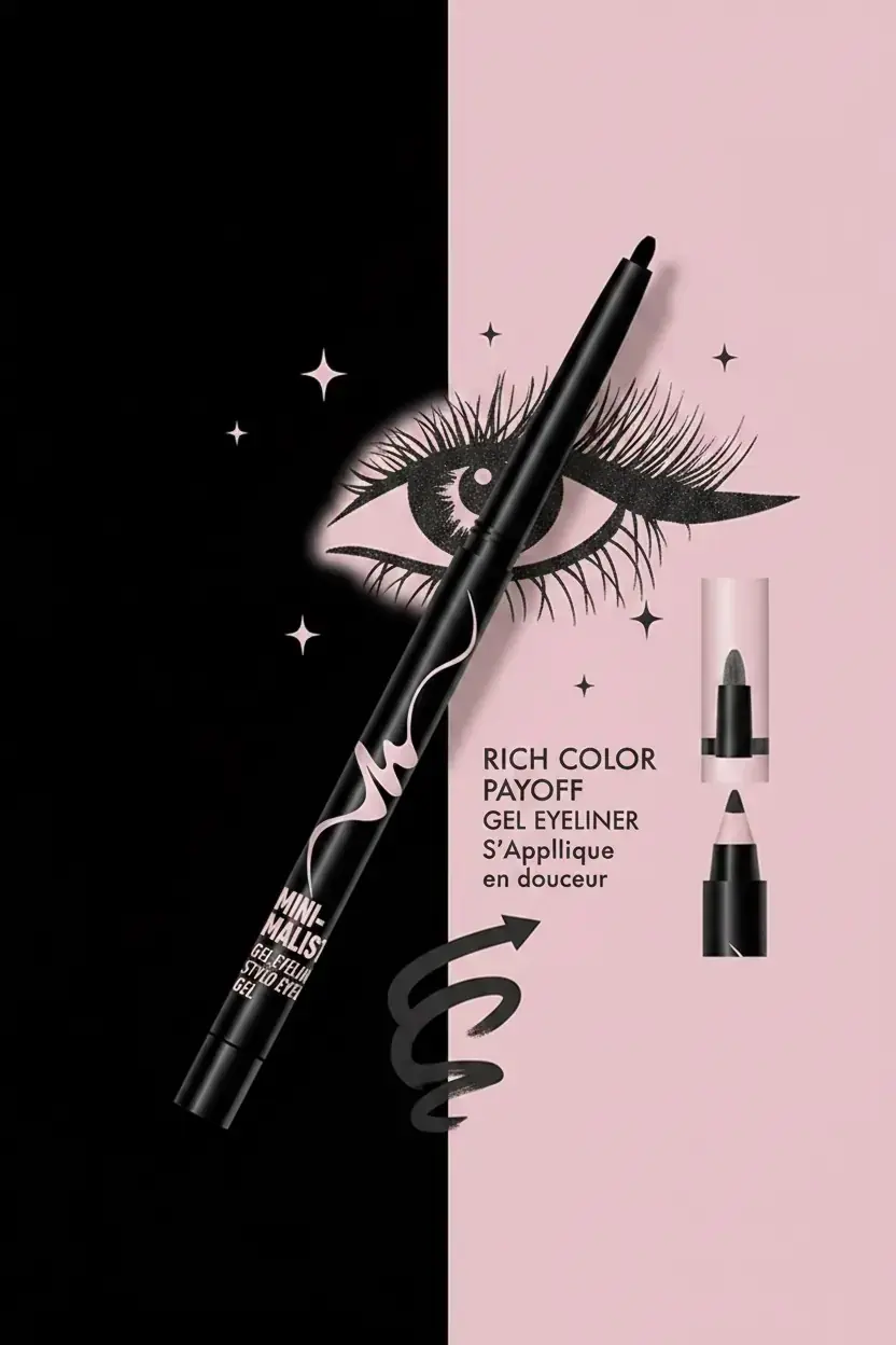 MINISO Minimalist Serisi Jel Eyeliner Kalem (01 Siyah)