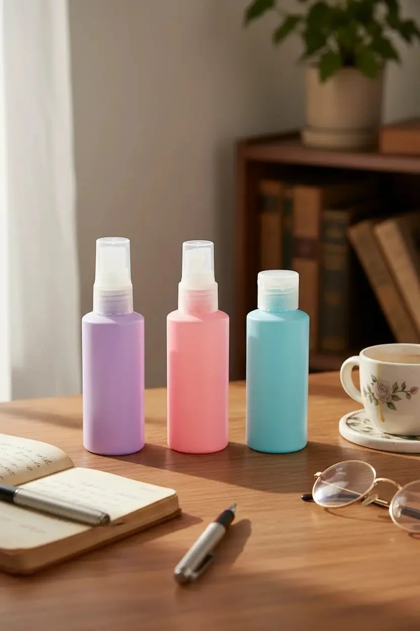 Renkli Seyahat Şişe Seti (4 adet)