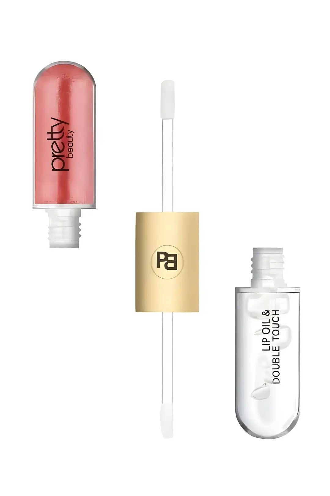 Pretty Beauty Çift Taraflı Gloss Ruj & Lip Oil Pb-408B-02