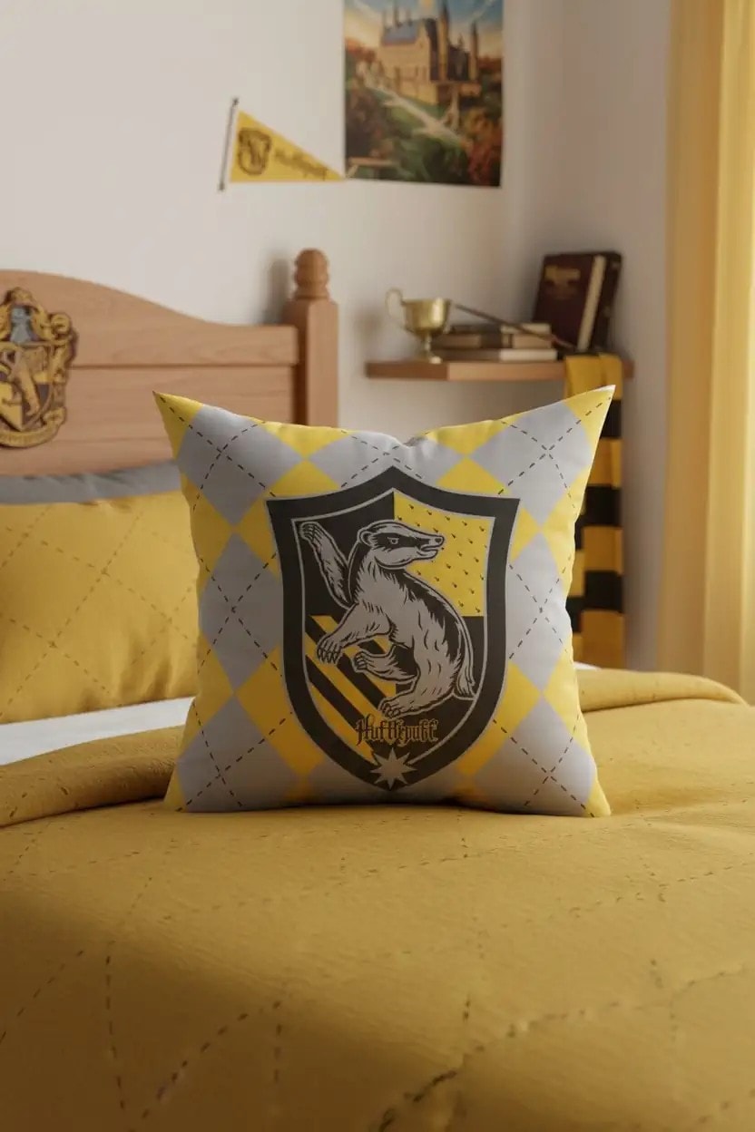 Harry Potter Lisanslı Yastık - Hufflepuff